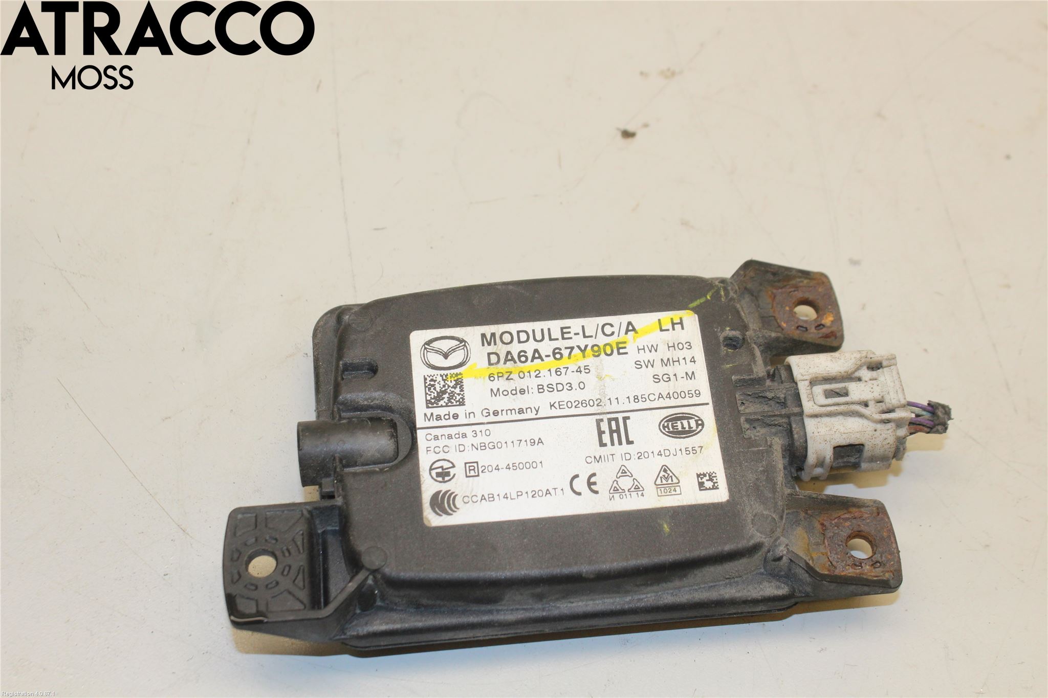 Mazda 2 (DJ) 15-22 Sensor Kollisjonsbeskyttelse