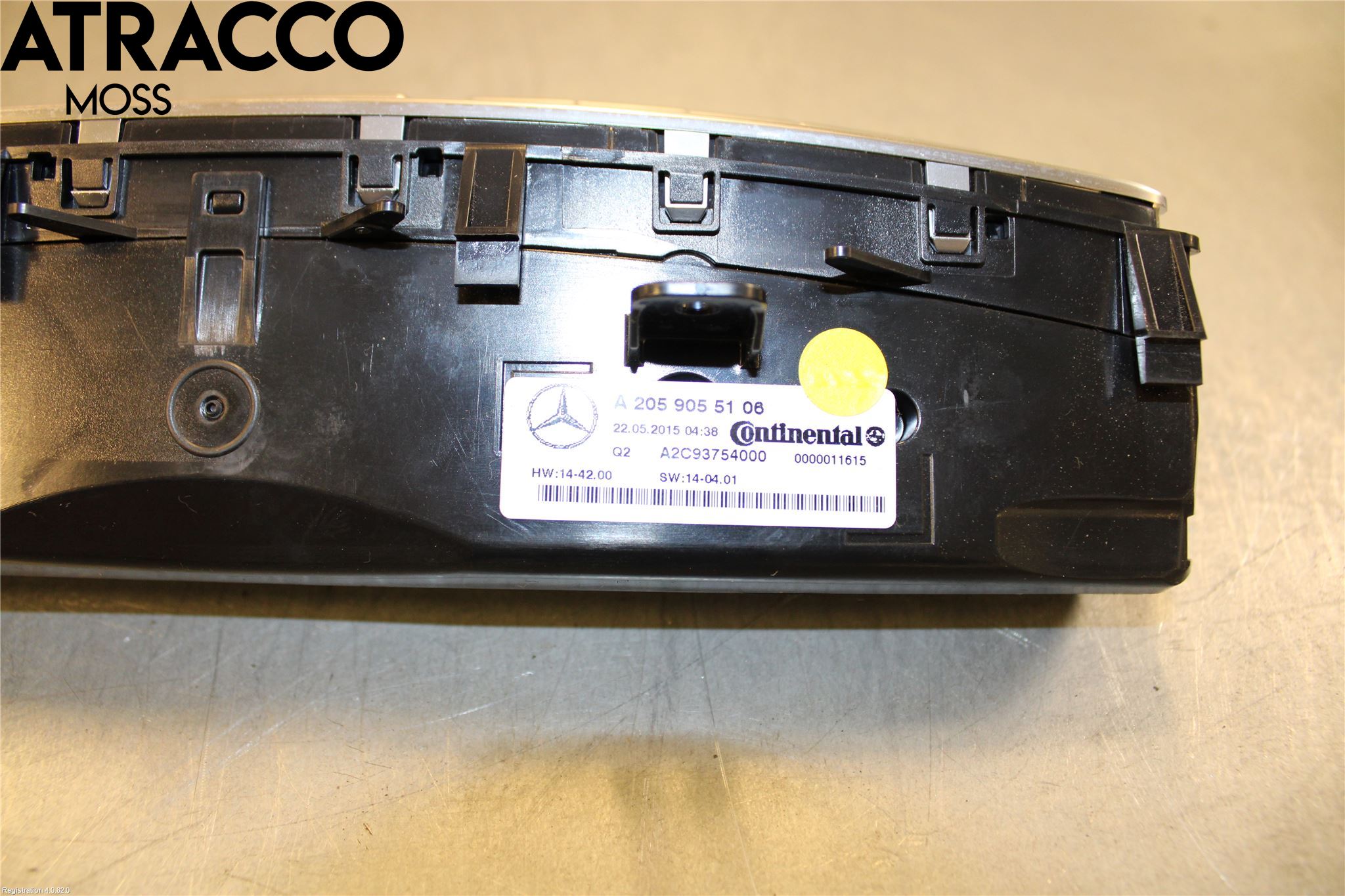 Mercedes-Benz MB C-KLASS (W205) 14-21 Varmeapparat Panel(Regulering)