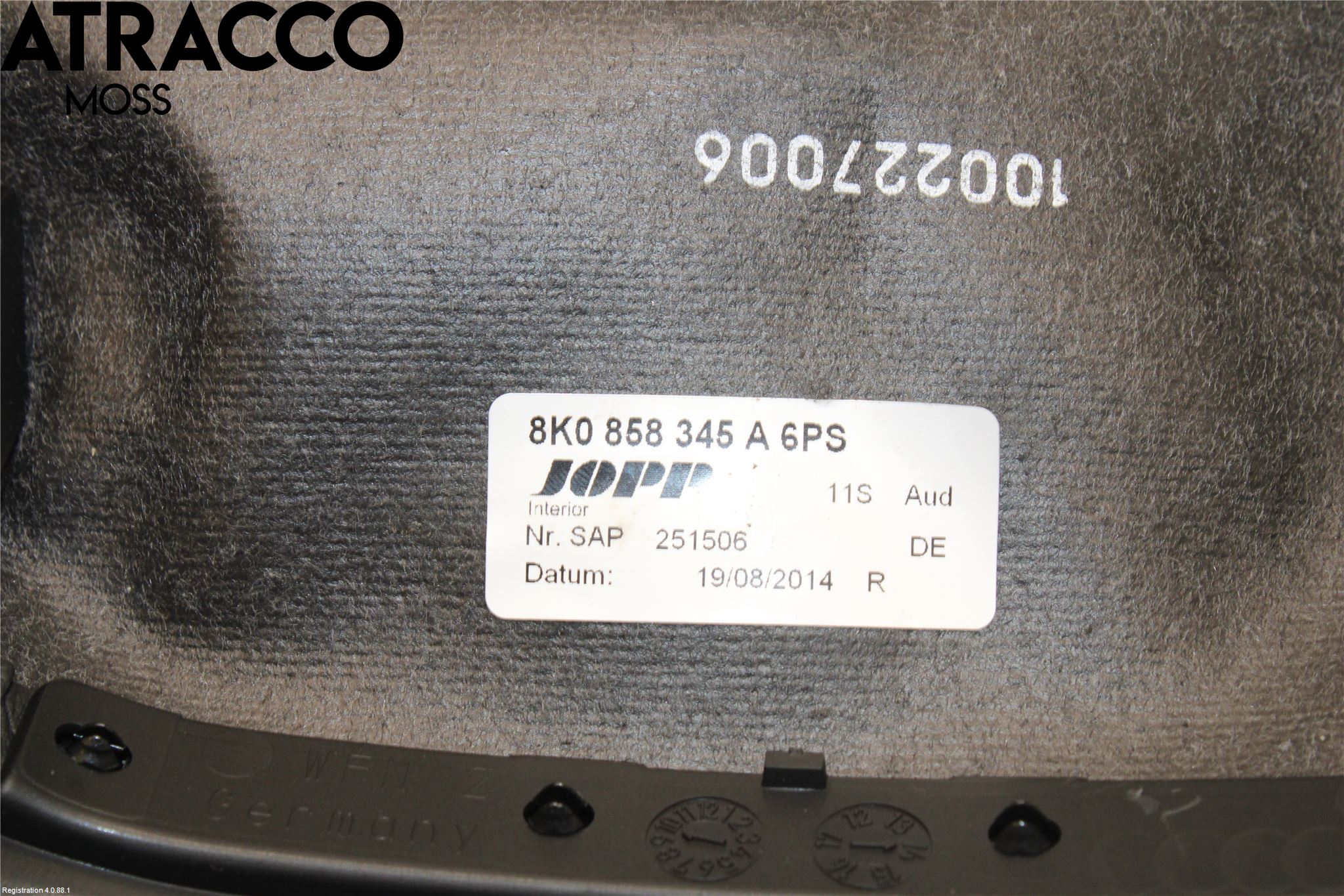 Audi A4/S4 08-11 Rattdeksel - Deksler