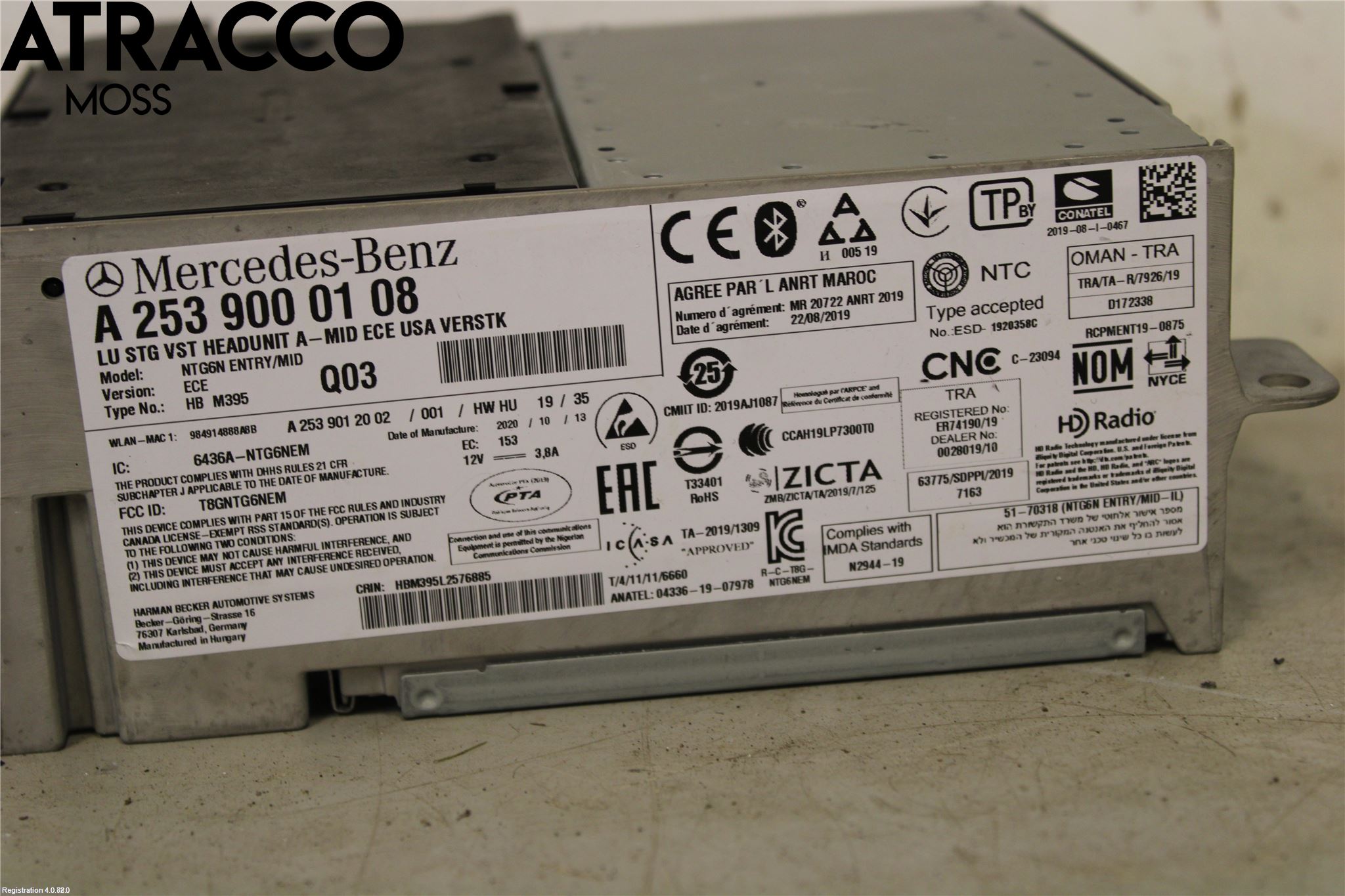 Mercedes-Benz MB EQC (N293) 20- Stereo Radio