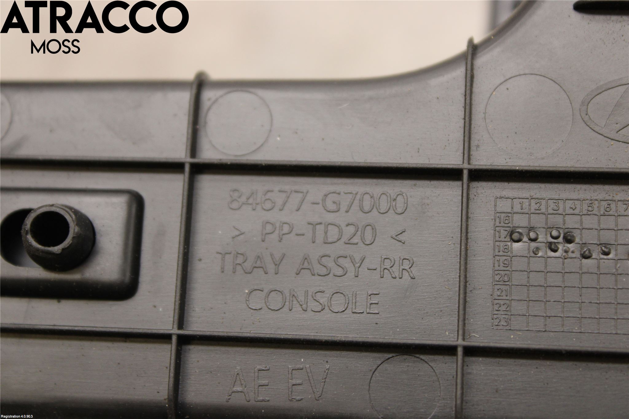 Hyundai IONIQ AE 17-22 Innr Konsoll-Lomme