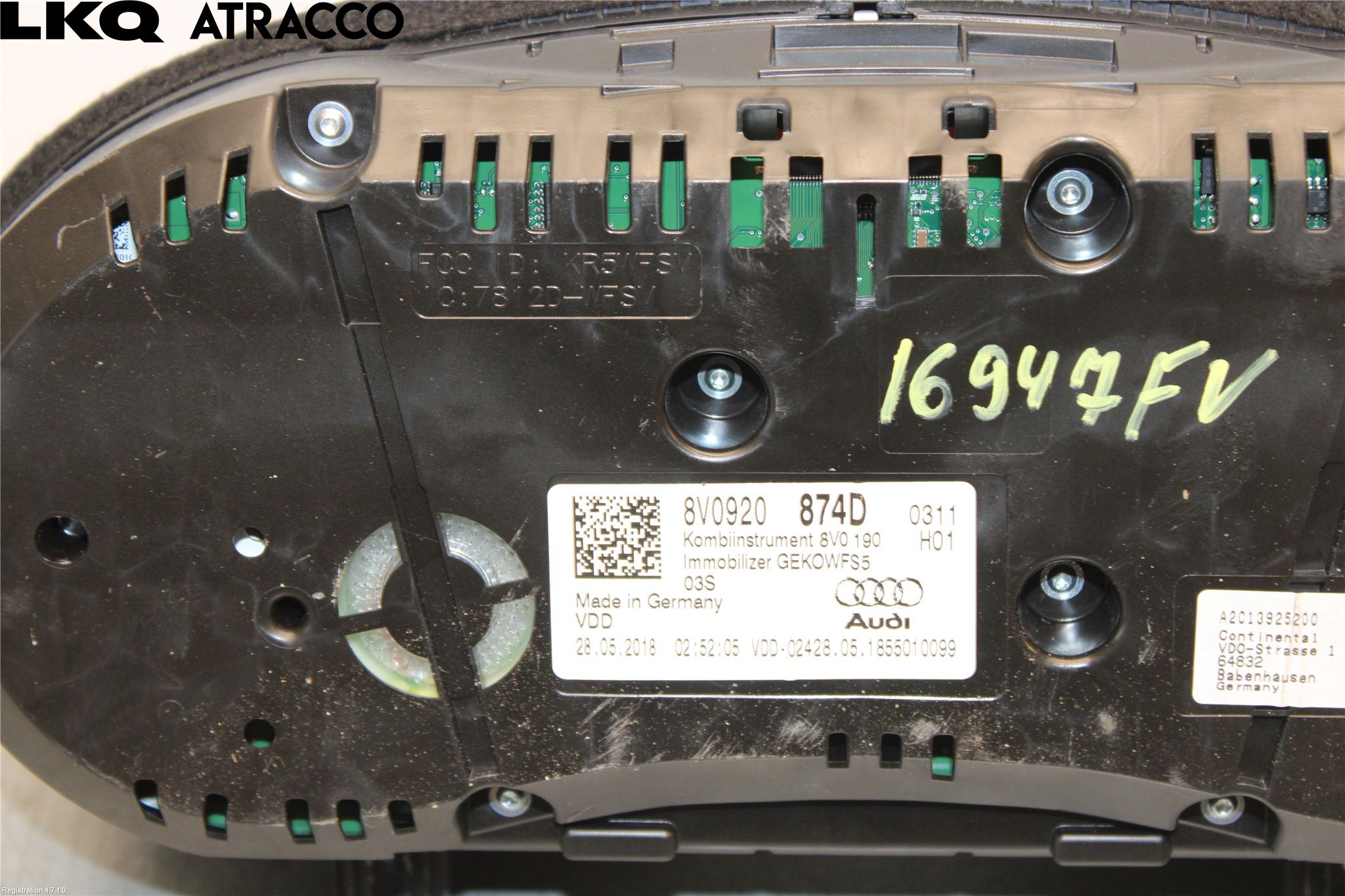 Audi A3/S3 8V 13-20 Instr Kombinert