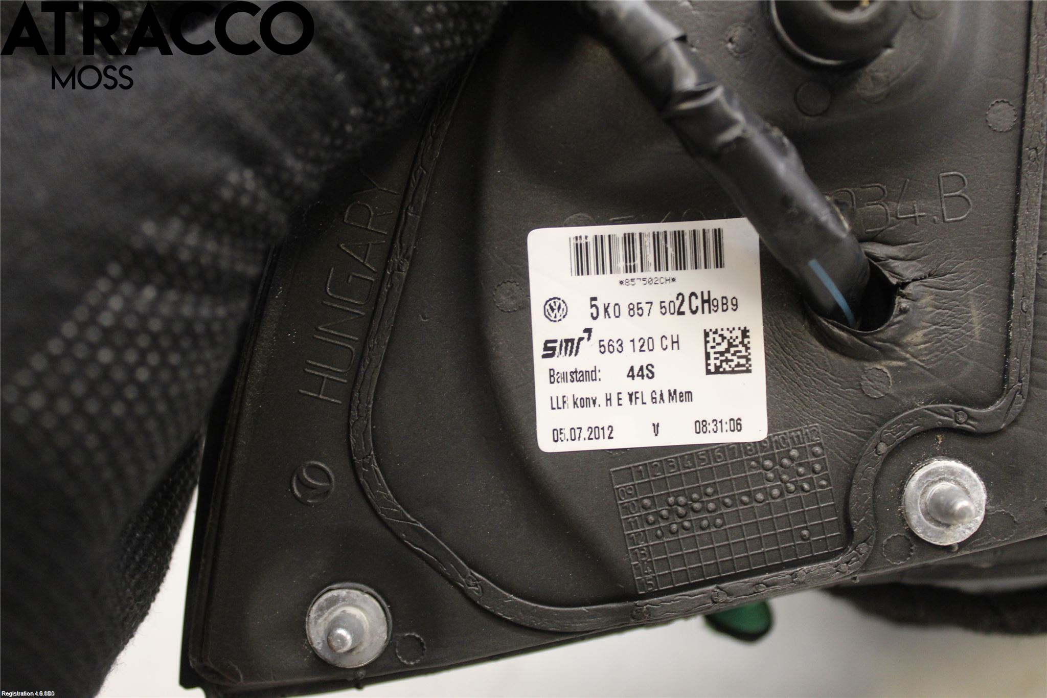 Volkswagen VW GOLF VI 09-13 Speil H M-El Justering