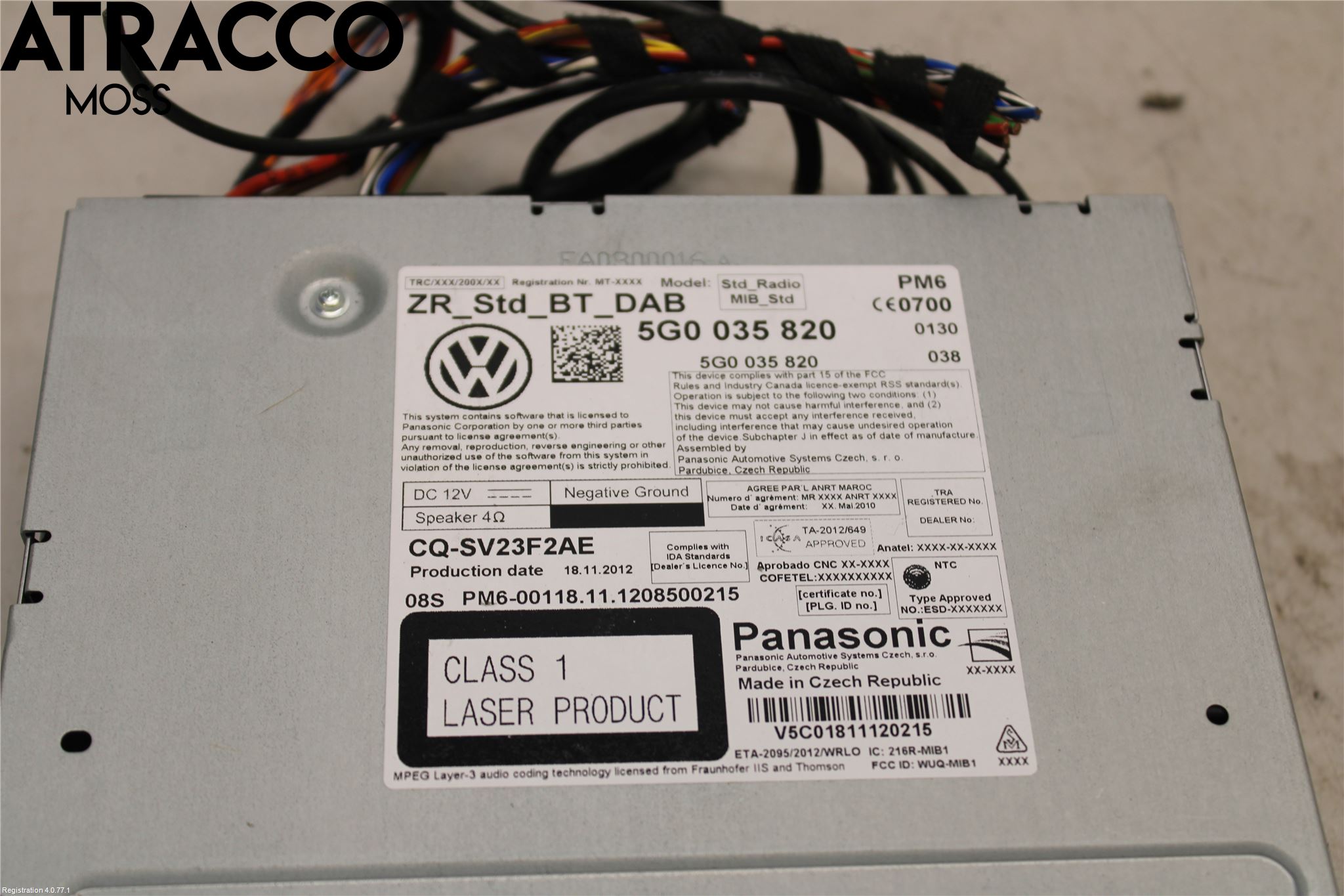 Volkswagen VW GOLF / E-GOLF VII 13-20 Stereo Radio