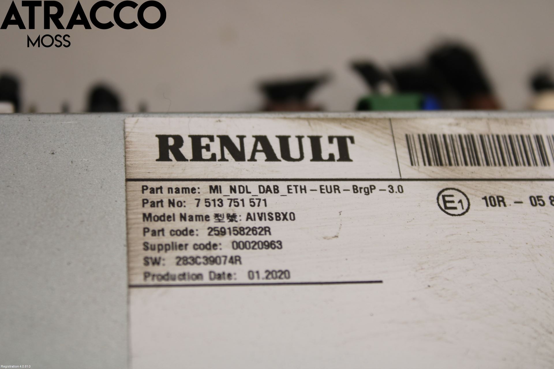 Renault ZOE/E-TECH 13- Stereo Radio