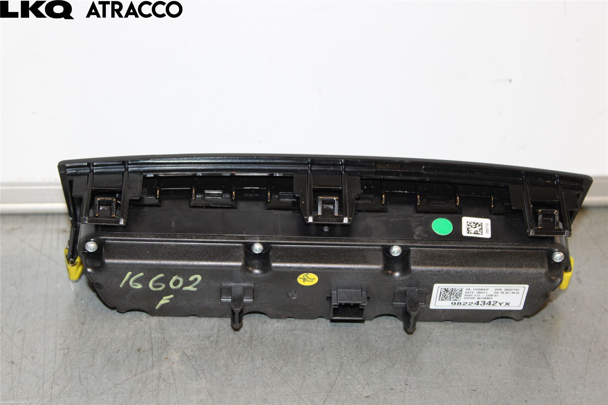 Opel GRANDLAND X 18- Varme Ac Betjening-Display