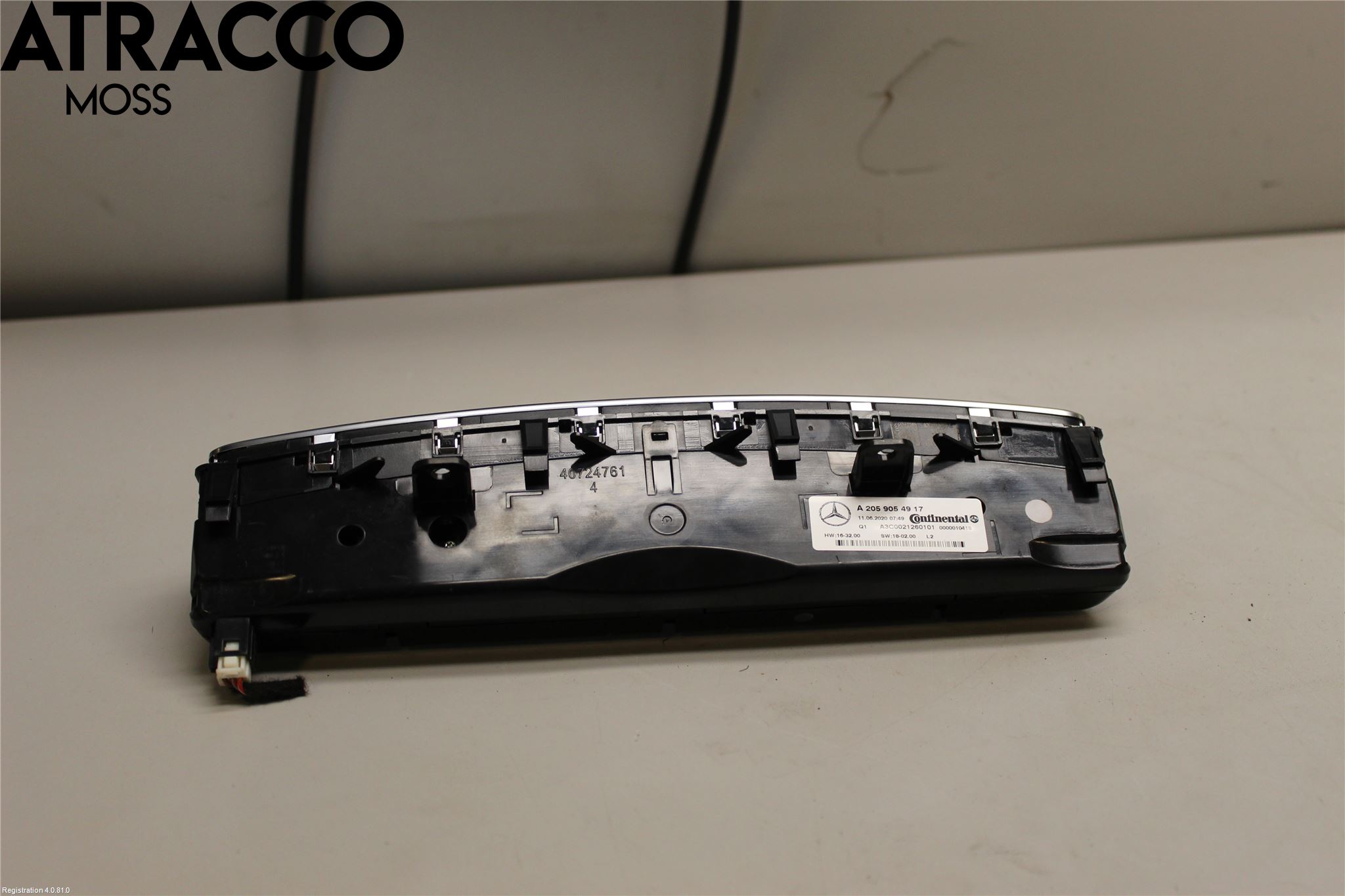 Mercedes-Benz MB EQC (N293) 20- Varme Ac Betjening-Display
