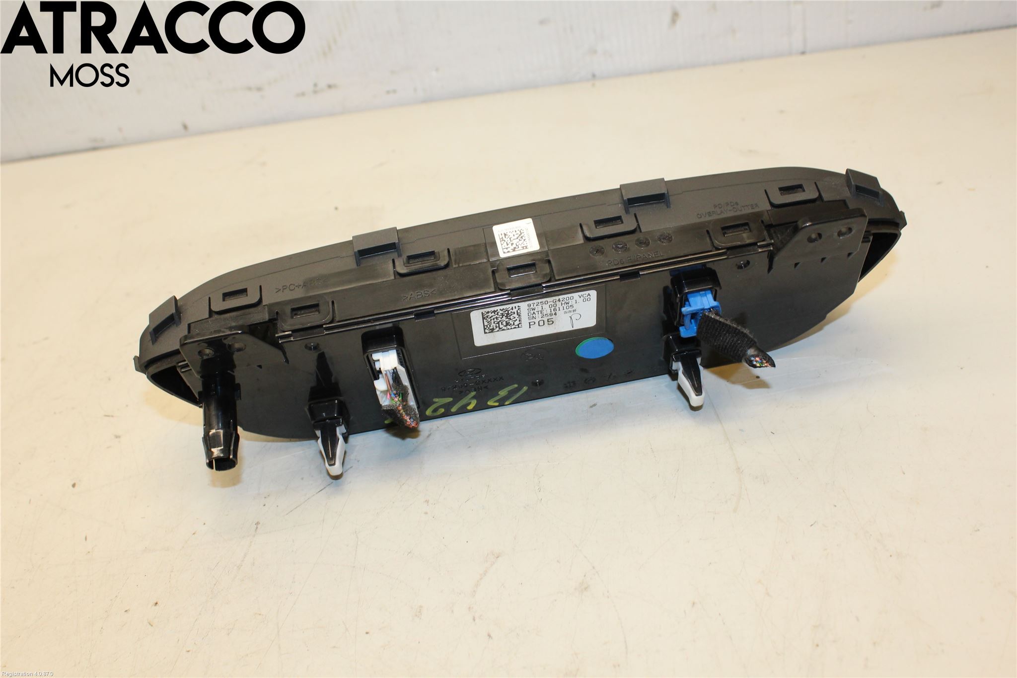 Hyundai i30 PD 17- Varme Ac Betjening-Display