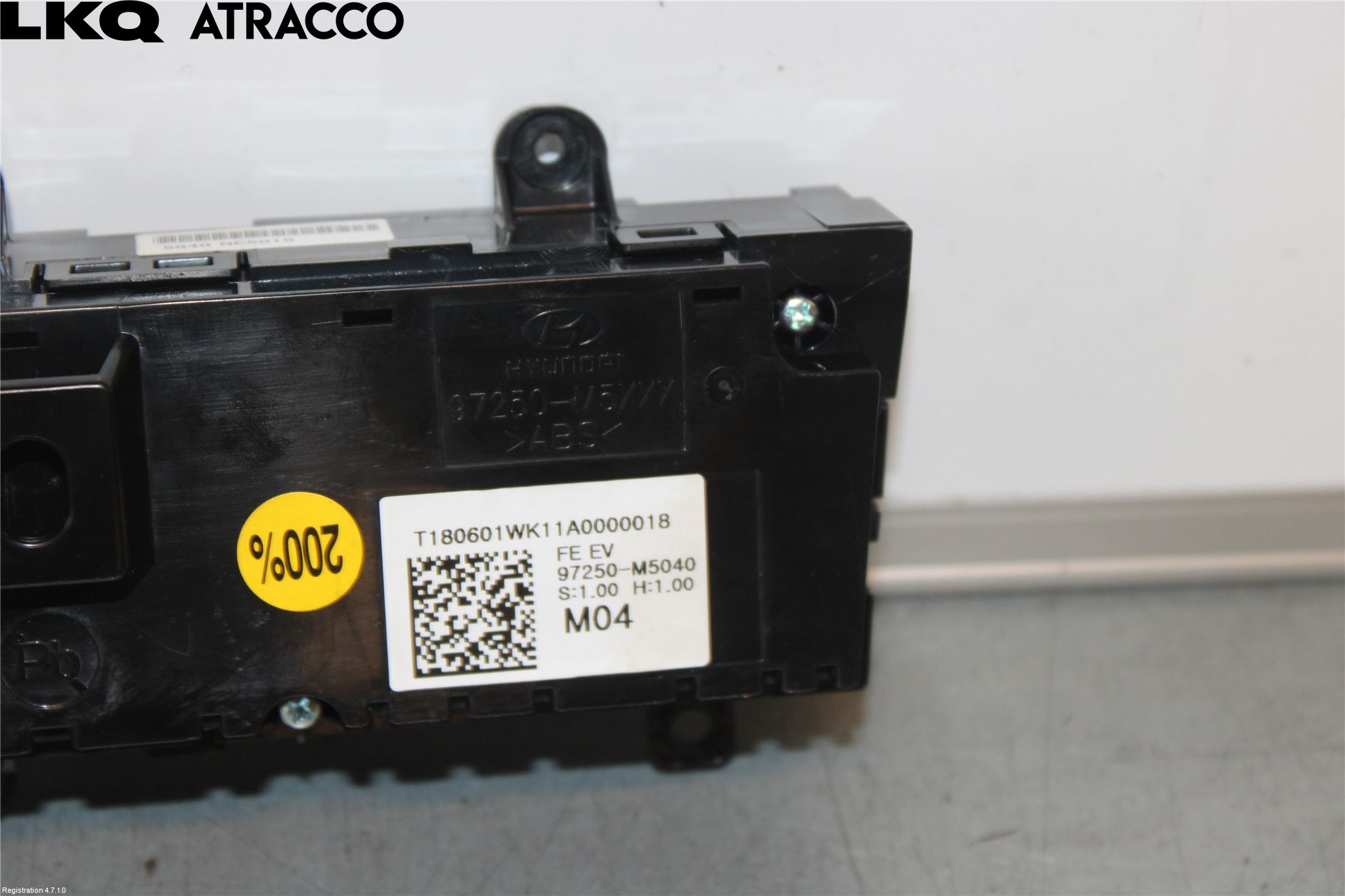 Hyundai NEXO 18->> Varme Ac Betjening-Display