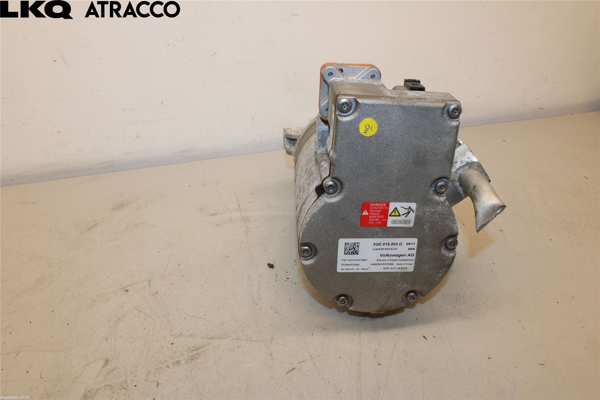 Volkswagen VW GOLF / E-GOLF VII 13-20 Varme Ac Kompressor