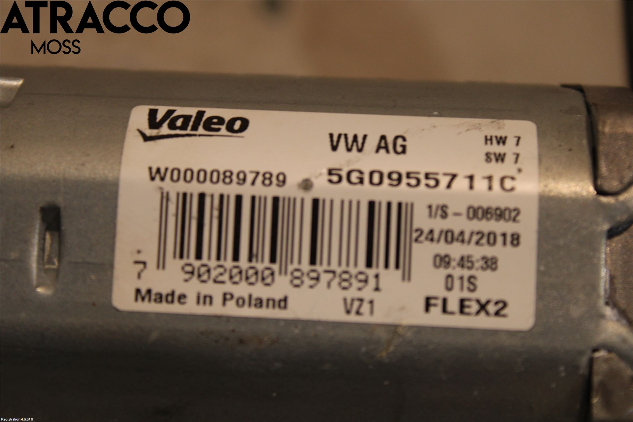 Volkswagen VW GOLF / E-GOLF VII 13-20 Viskermotor Bakluke