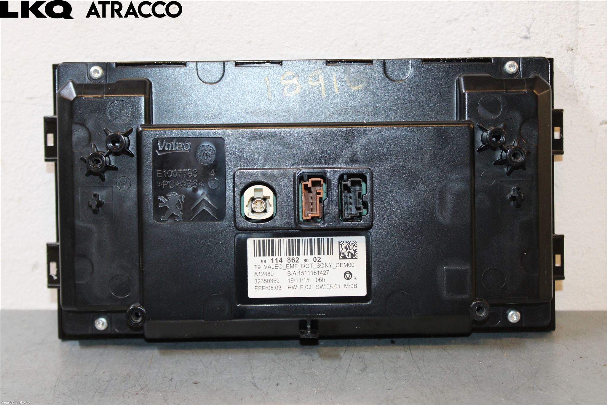 Peugeot 308 14-21 Multifunktionsdisplay