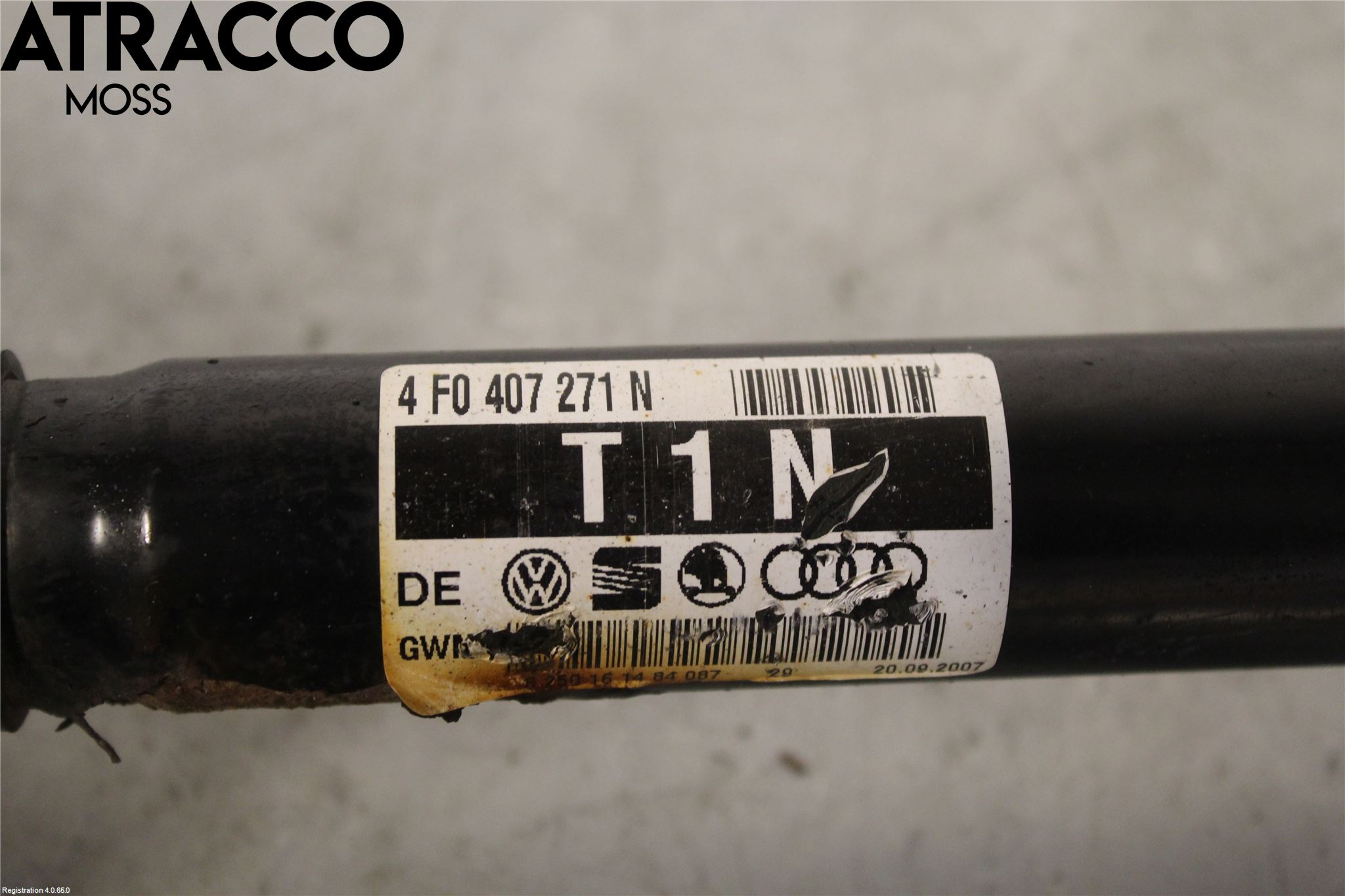 Audi A6/S6     05-11 Drivaksel Foran Kompl Venstre