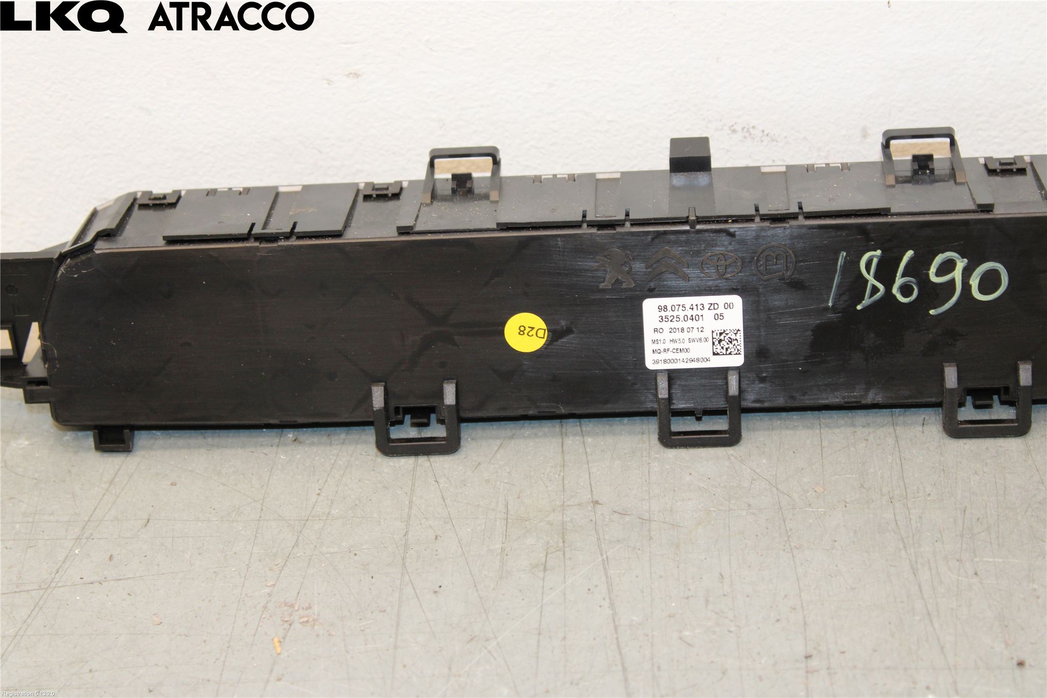 Citroen JUMPY 07-16 Varme Ac Betjening-Display