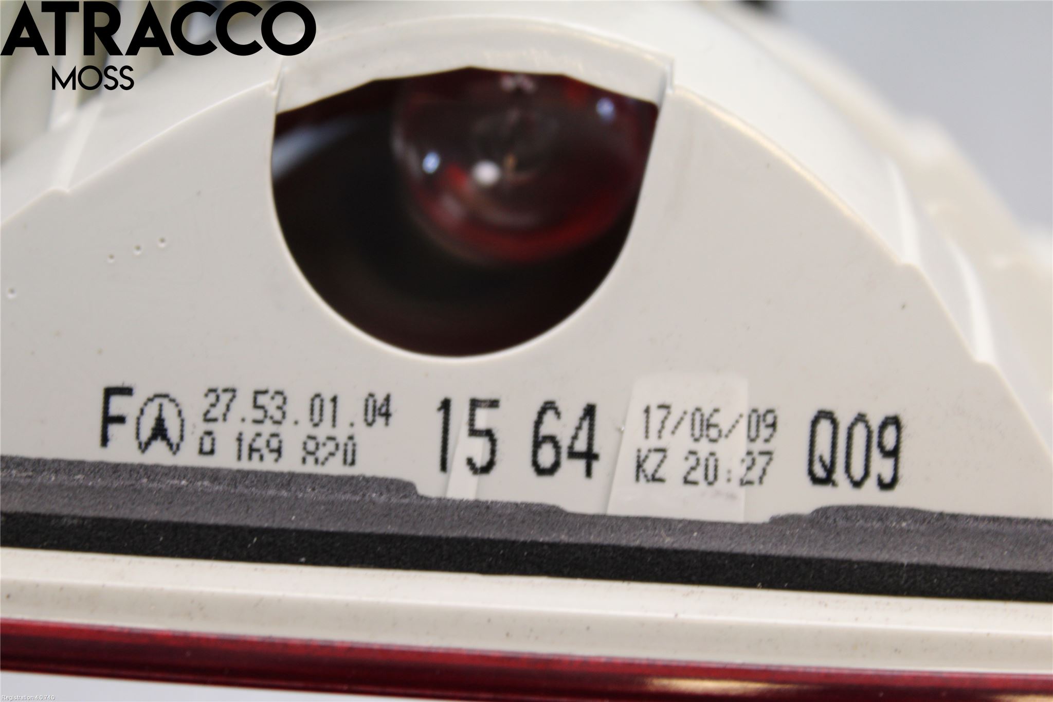 Mercedes-Benz MB B-KLASS (W245) 05-12 Baklykt Venstre  På Luke(Indre