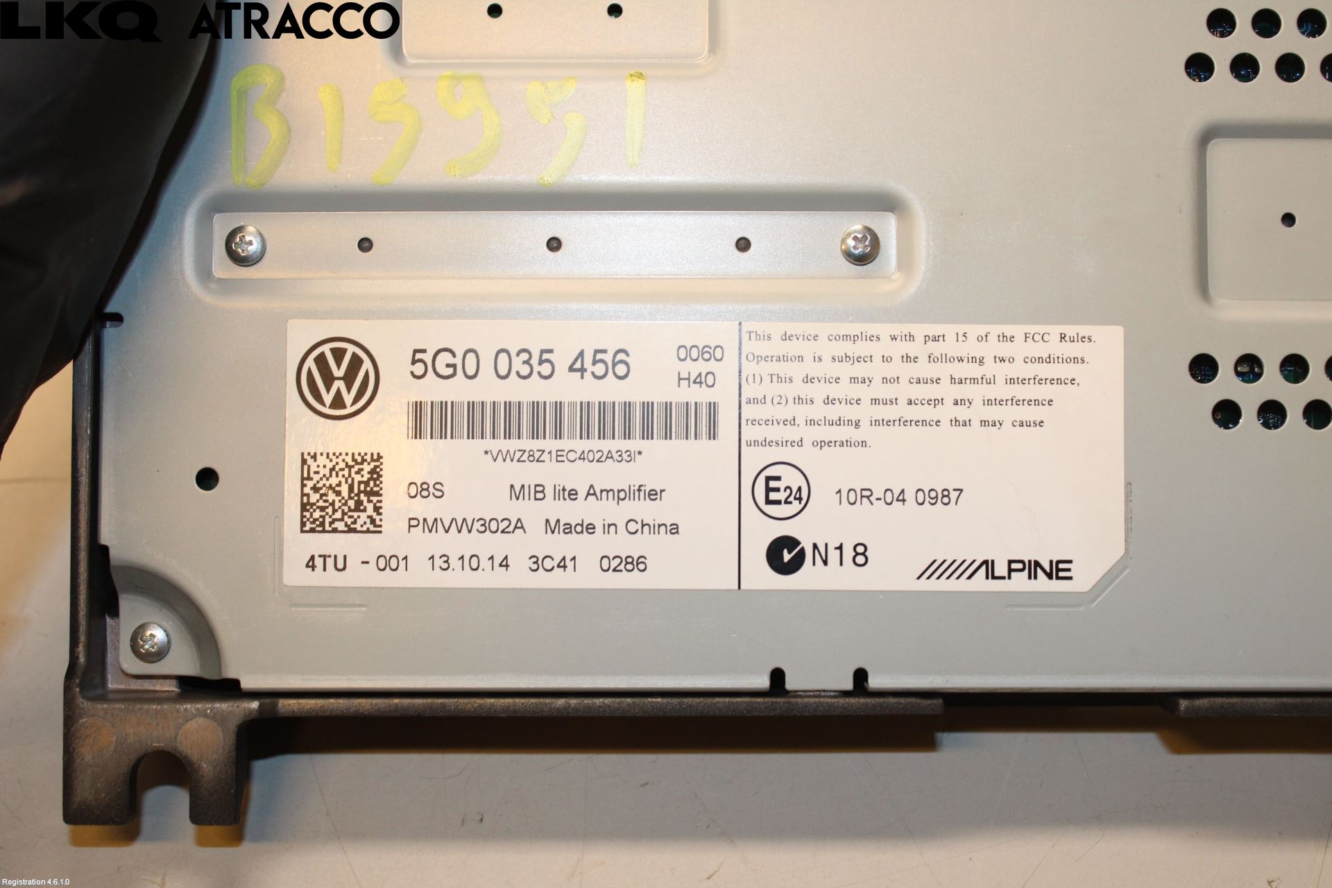 Volkswagen VW GOLF / E-GOLF VII 13-20 Stereo Forsterker