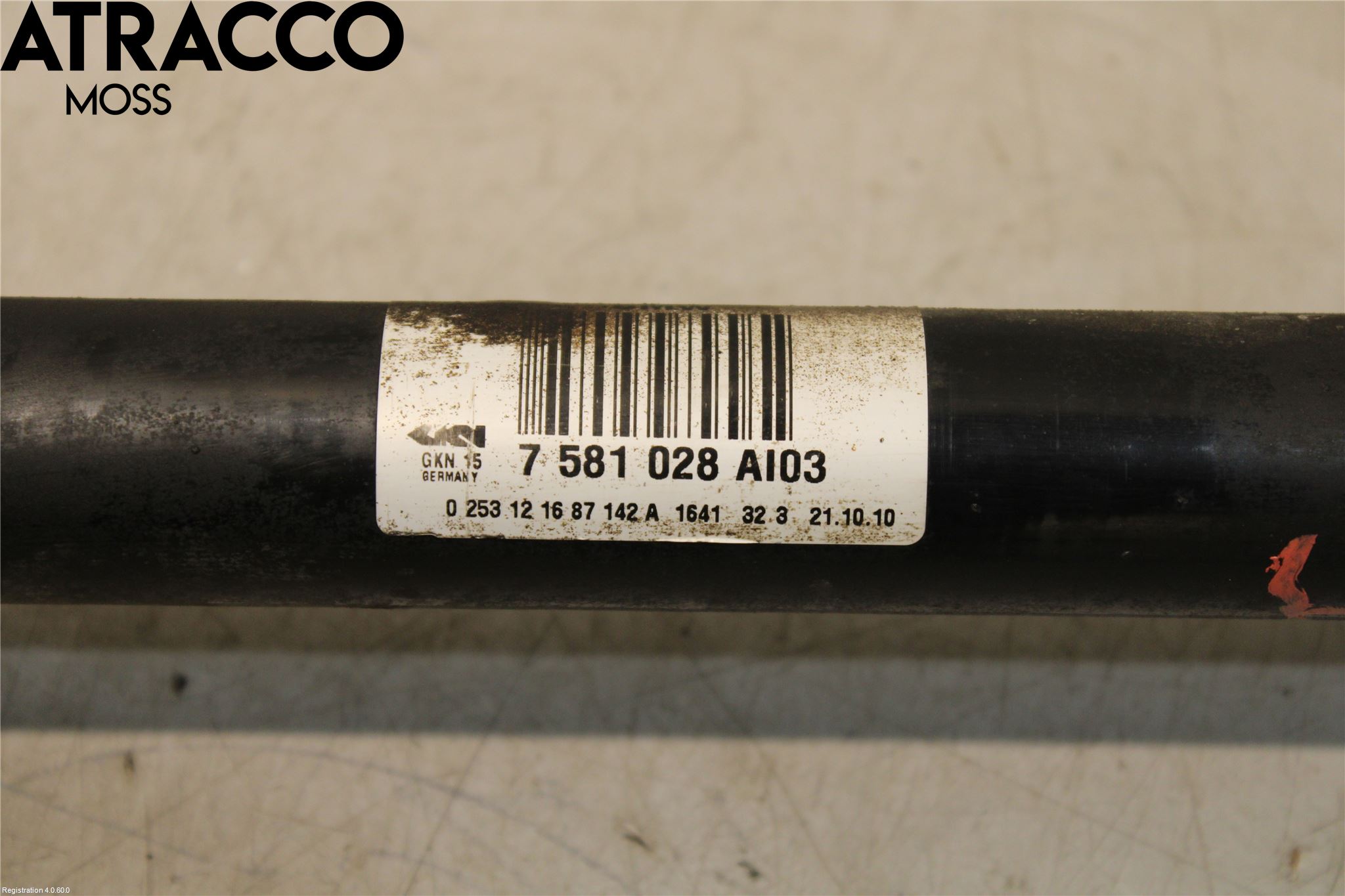 BMW 5 F10/F11/F18 09-17 Drivaksel Bak Kompl Høyre