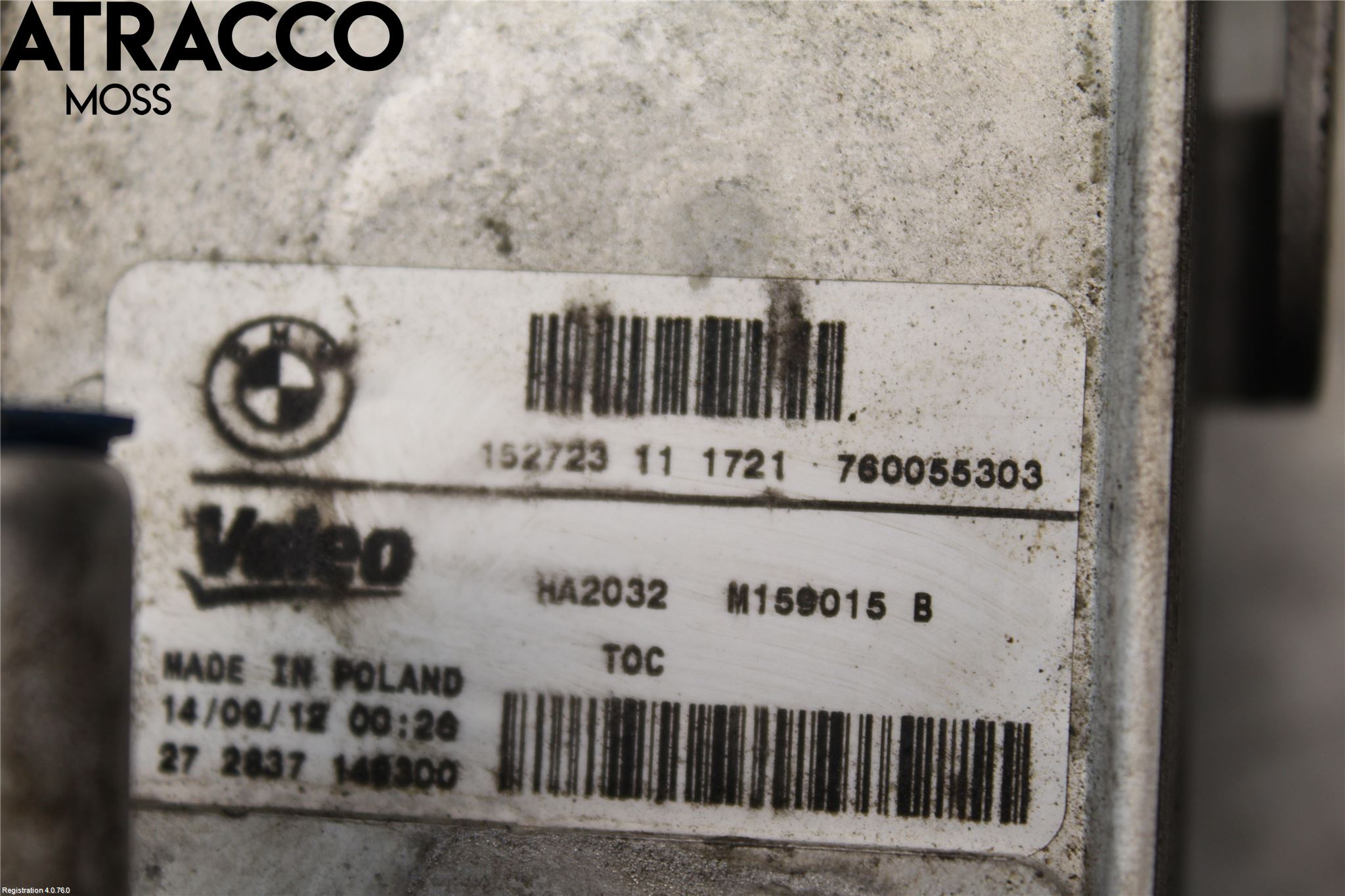 BMW 1 F20/F21 11-19 Radiator Oljekjøler Automatgea