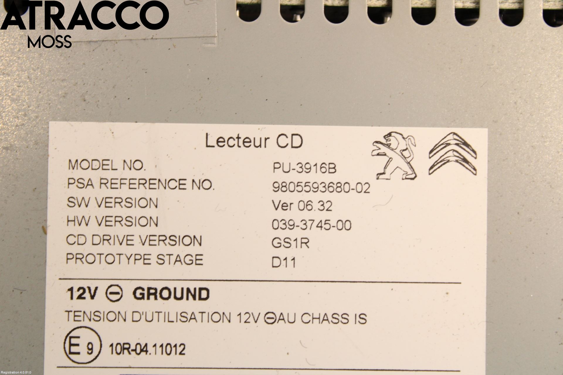 Peugeot 308 14-21 Stereo Radio Med Cd