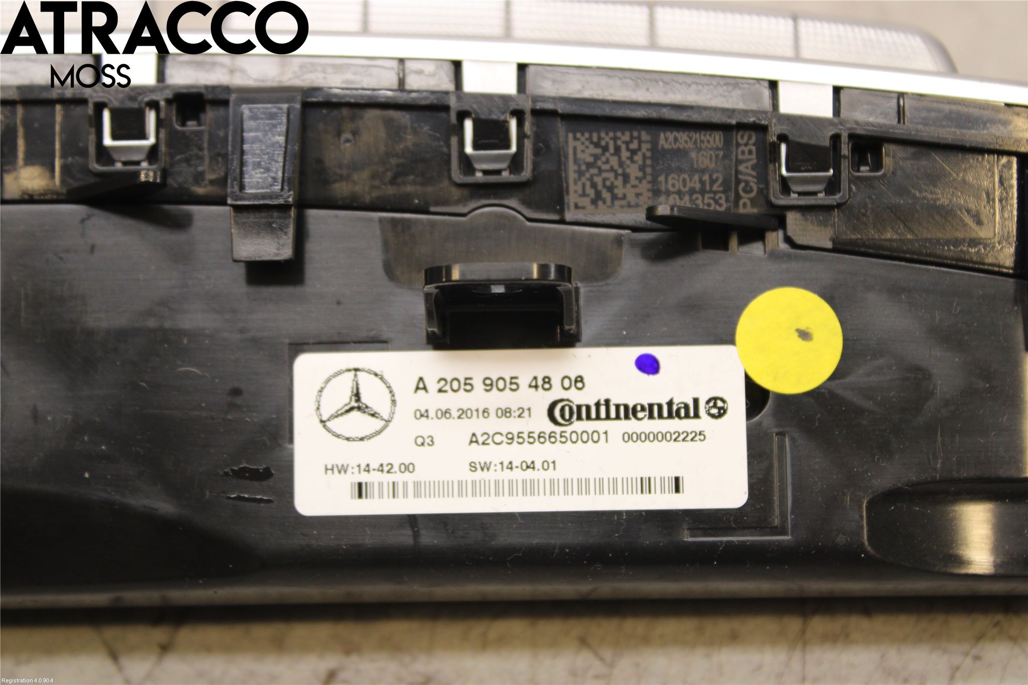 Mercedes-Benz MB C-KLASS (W205) 14-21 Varme Ac Betjening-Display