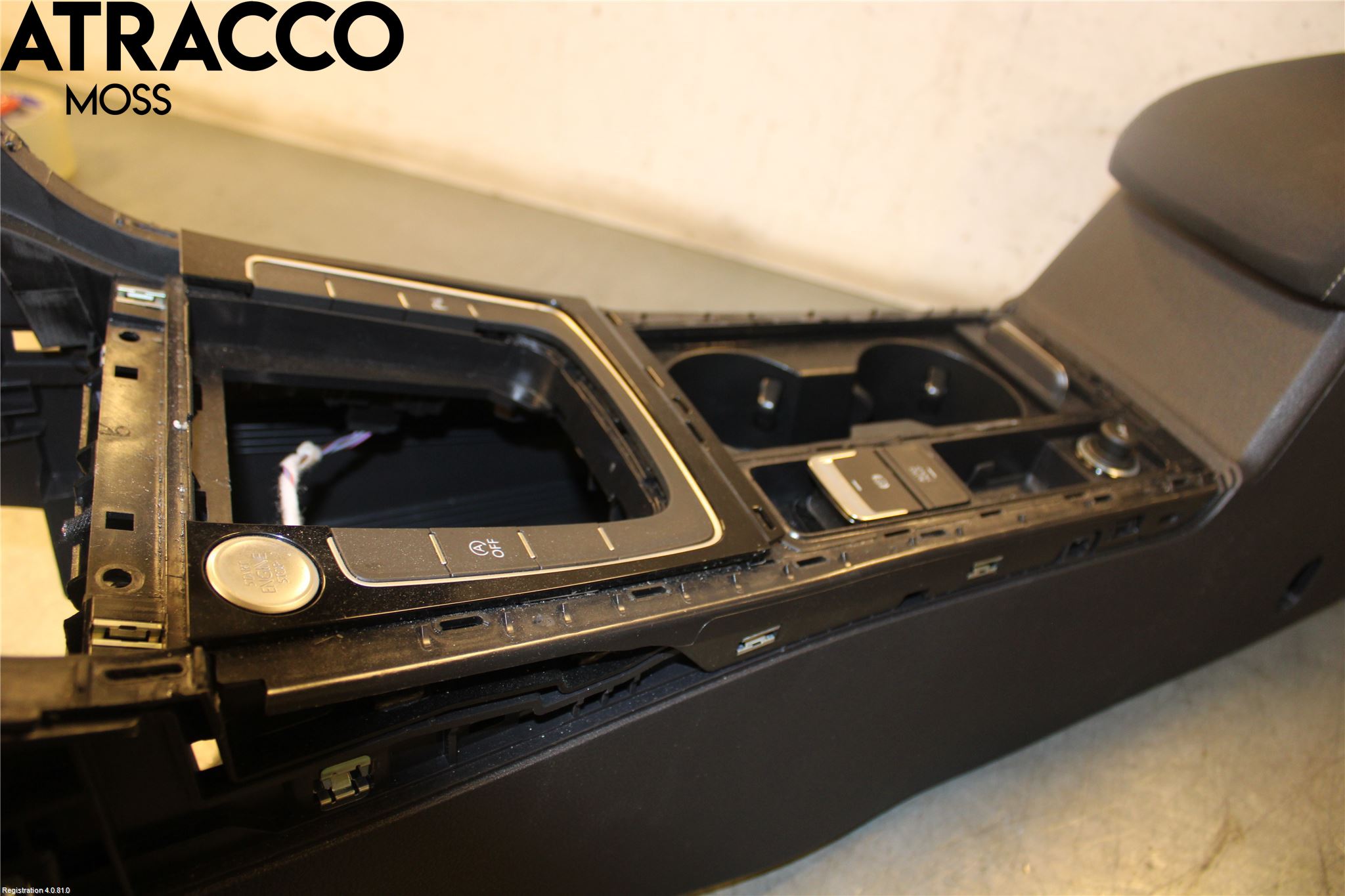 Volkswagen VW GOLF / E-GOLF VII 13-20 Innr Konsoll-Lomme