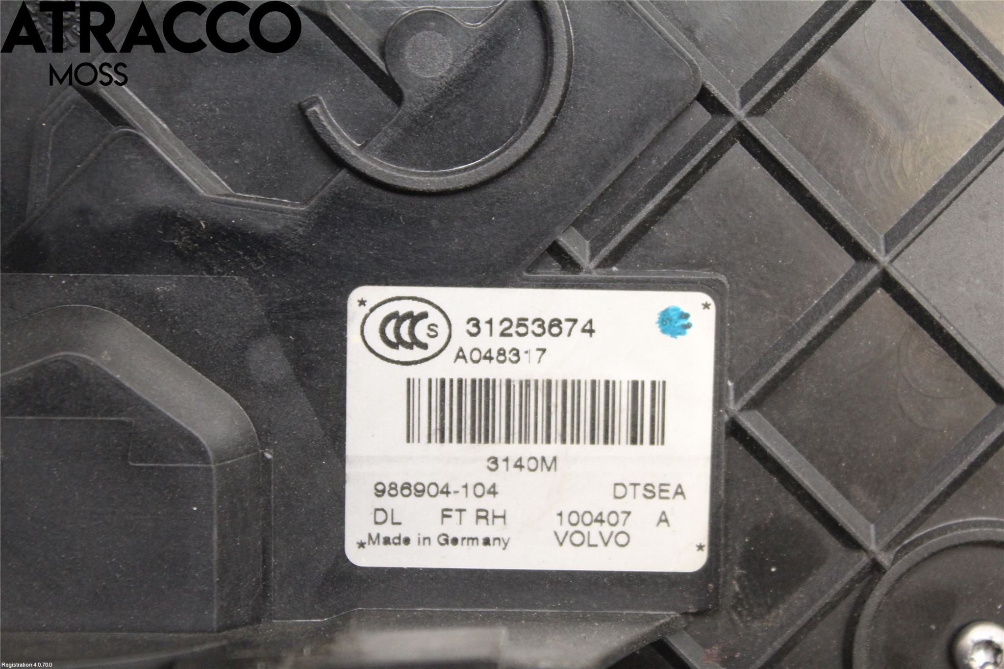 Volvo V70 08-13 Dørlås - Låsekasse