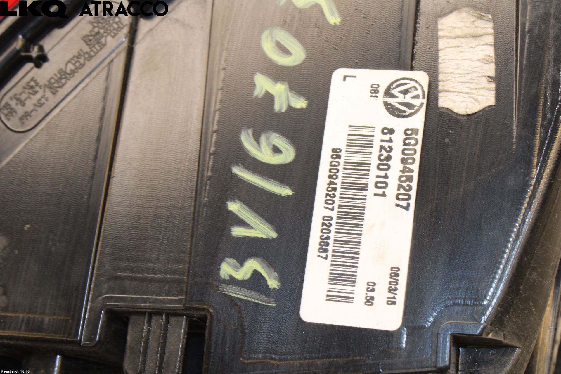 Volkswagen VW GOLF / E-GOLF VII 13-20 Baklykt Venstre