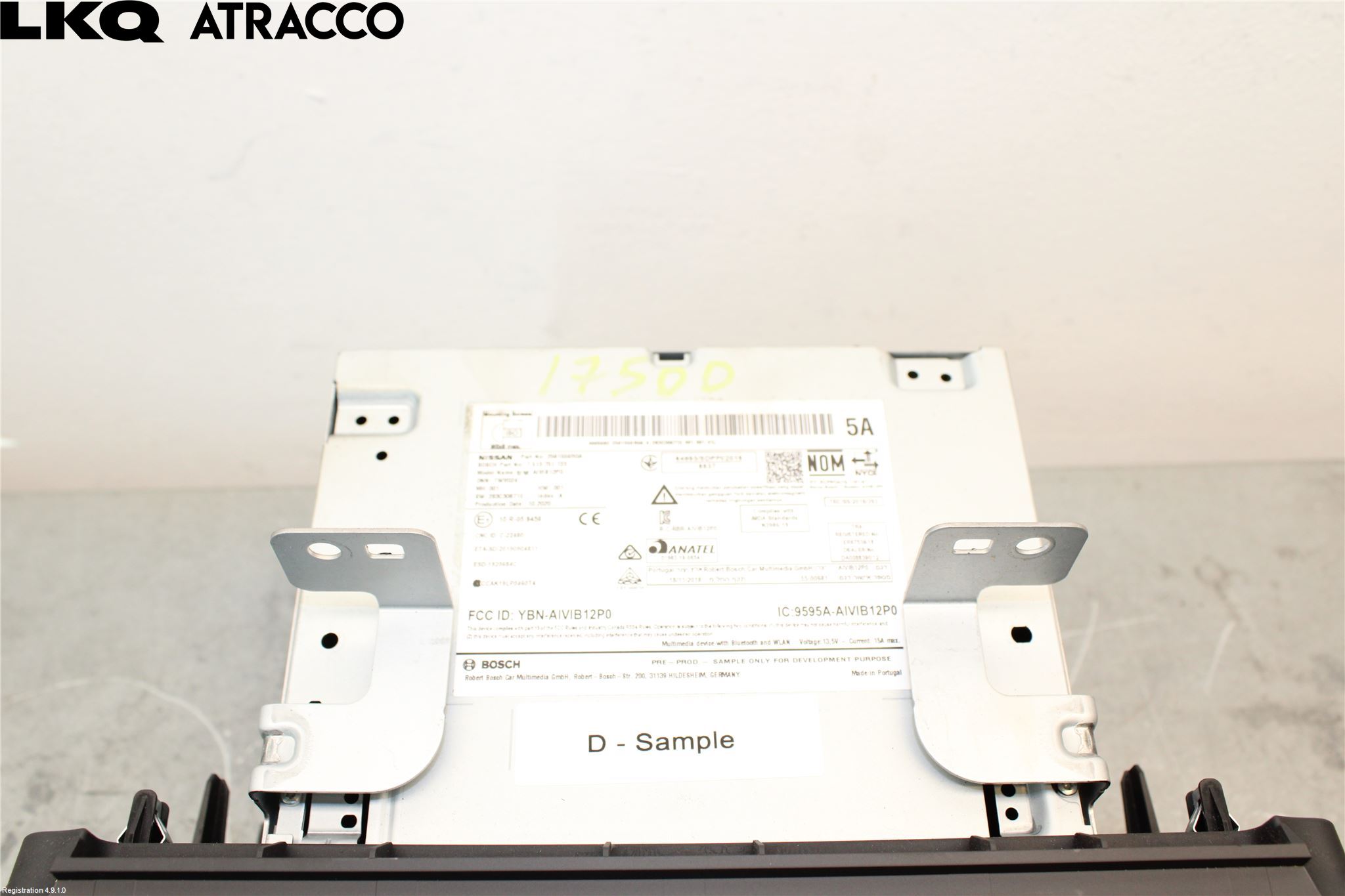 Nissan LEAF 18- Multifunktionsdisplay