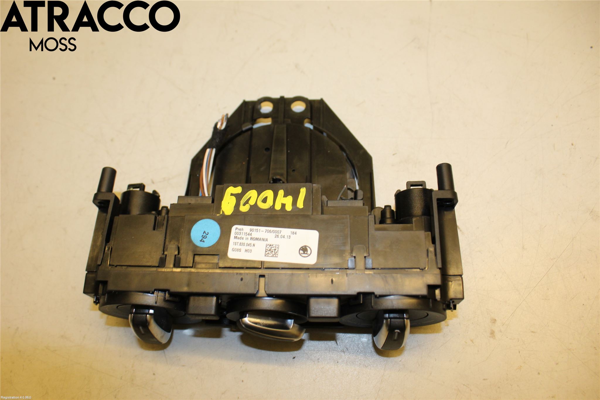 Skoda CITIGO / CITIGO E IV Varme Ac Betjening-Display