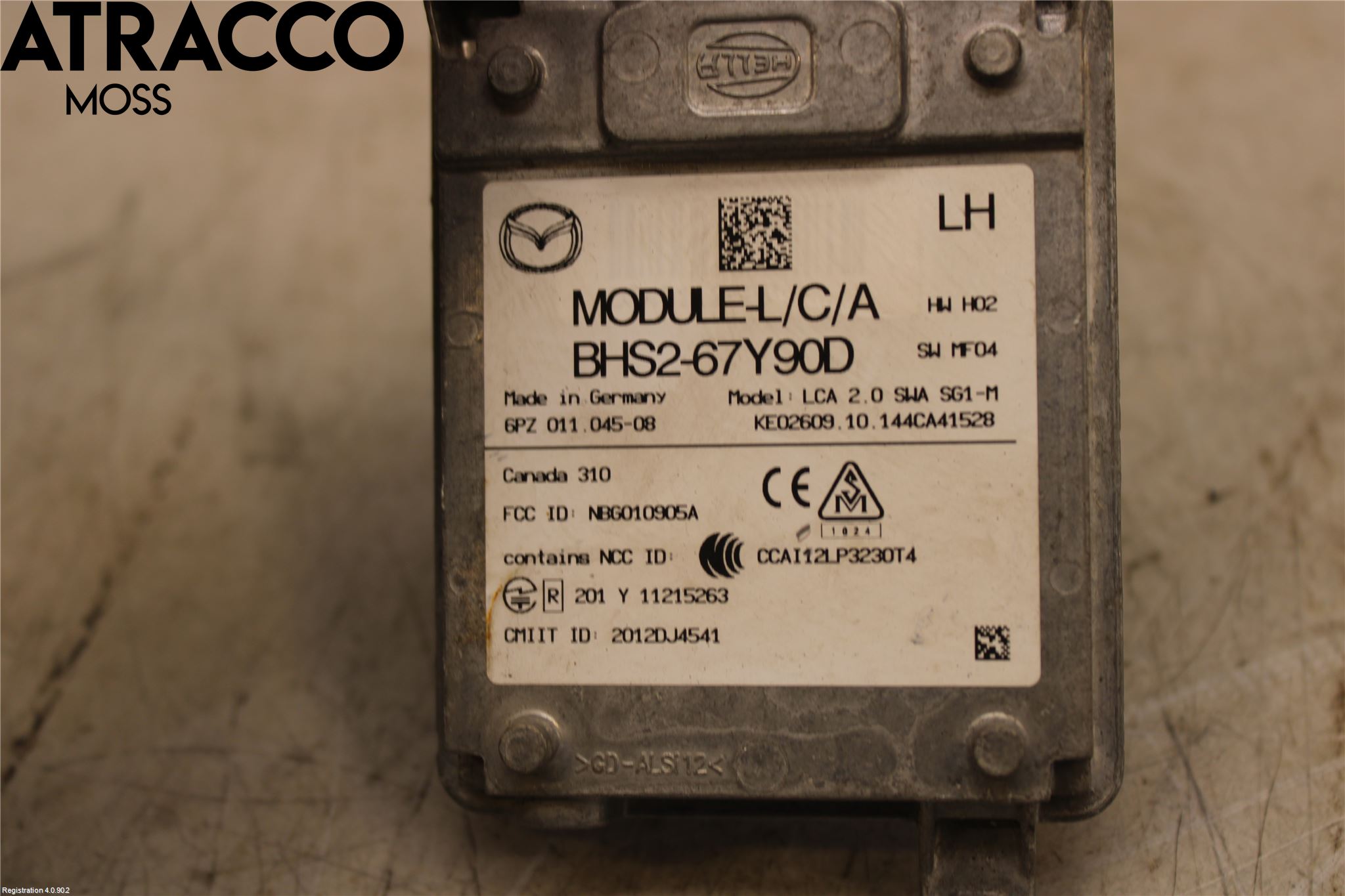 Mazda 3 III 14-19 Sensor Kollisjonsbeskyttelse