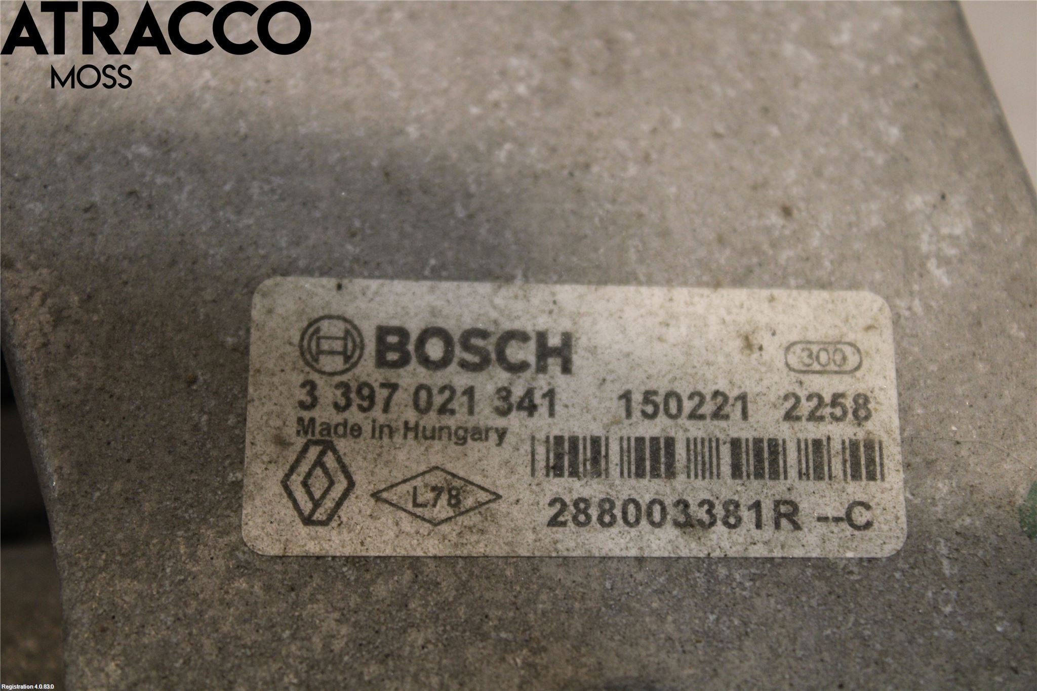 Renault ZOE/E-TECH 13- Viskermotor Frontrute