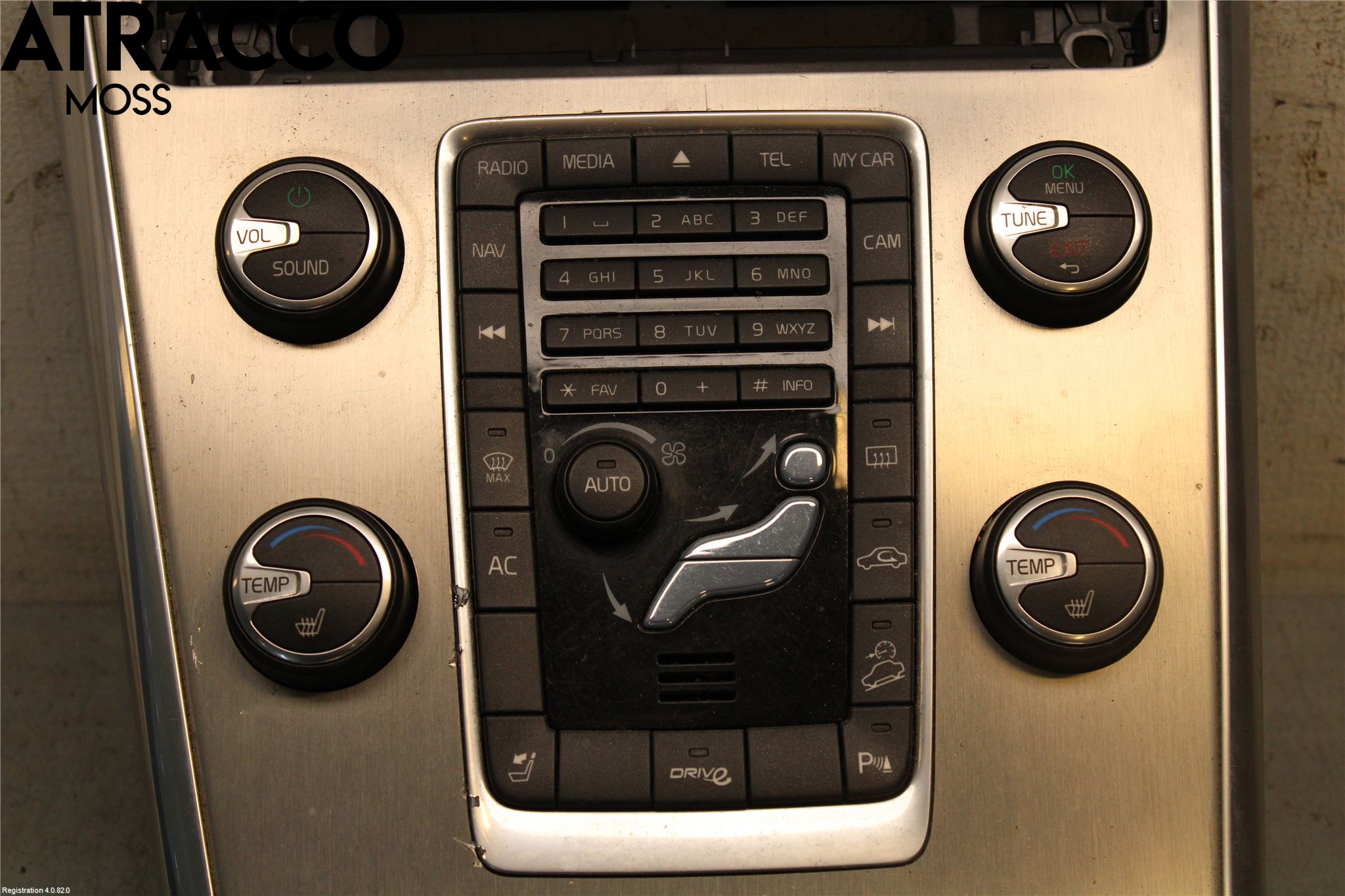 Volvo XC60 09-13 Varme Ac Betjening-Display