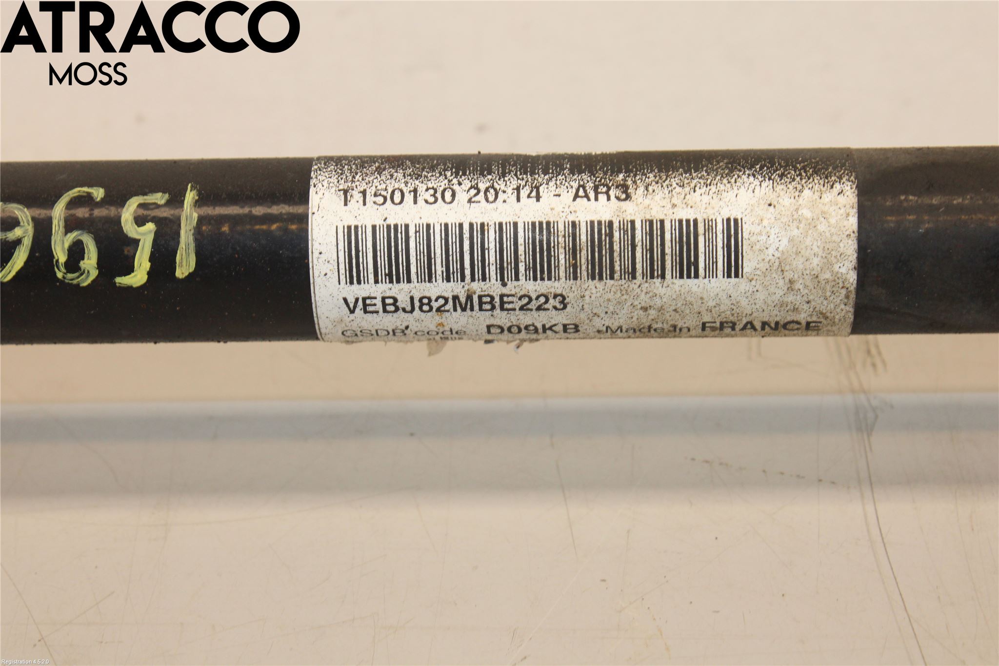 Volvo XC60 09-13 Drivaksel Bak Kompl Venstre