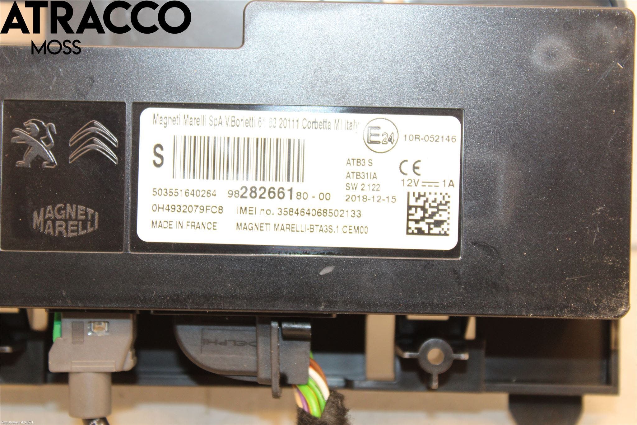 Peugeot 508 19- Styreenhet Øvrig