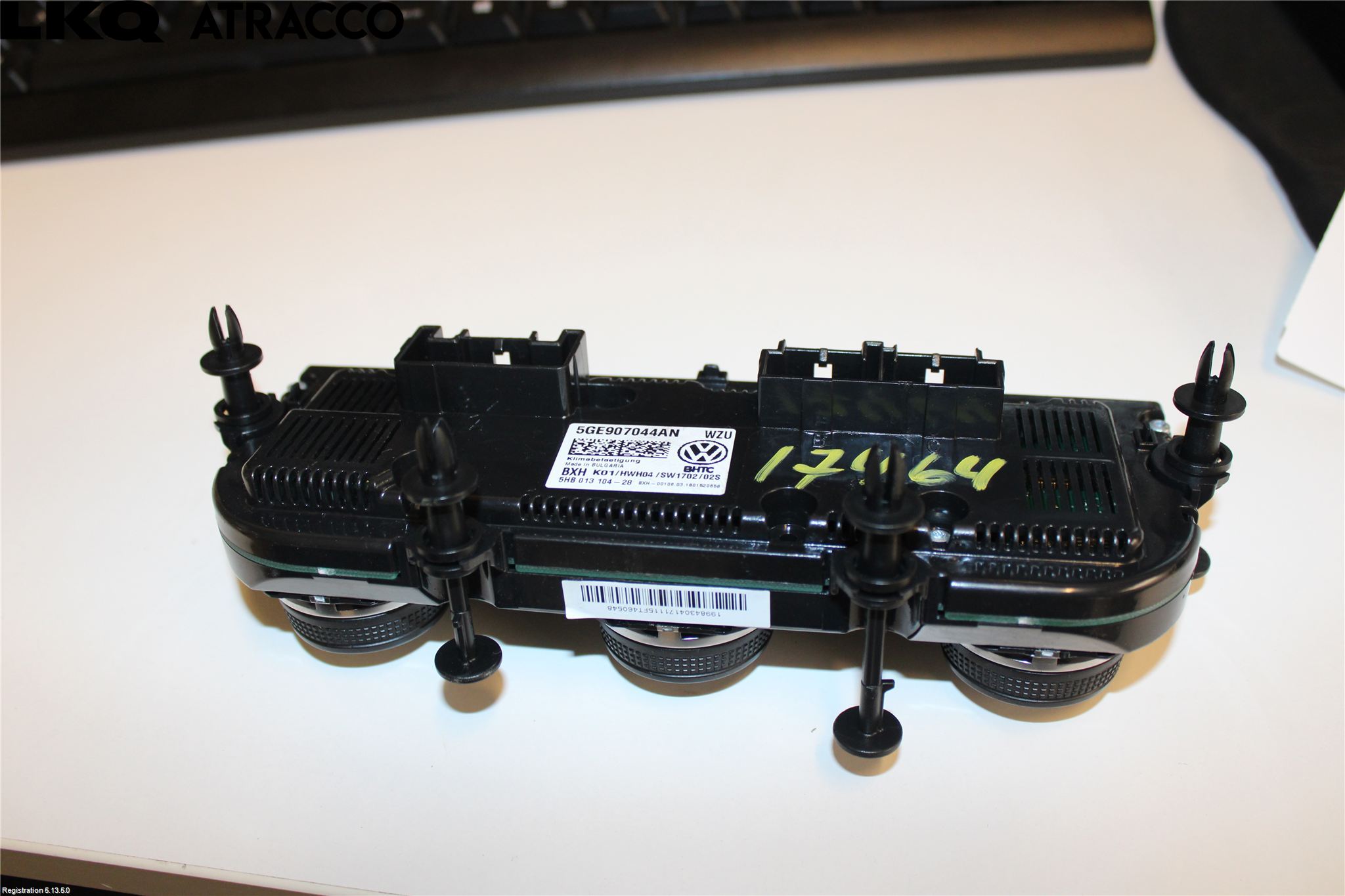Volkswagen VW GOLF / E-GOLF VII 13-20 Varme Ac Betjening-Display