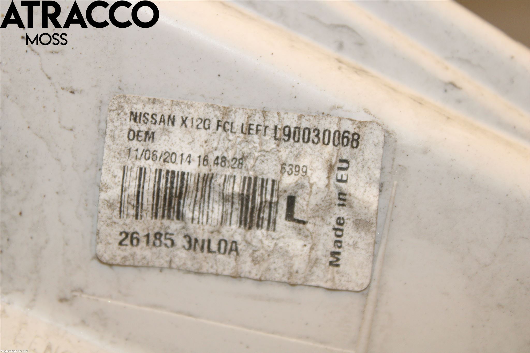 Nissan LEAF 11-17 Frontlykt Hus Venstre