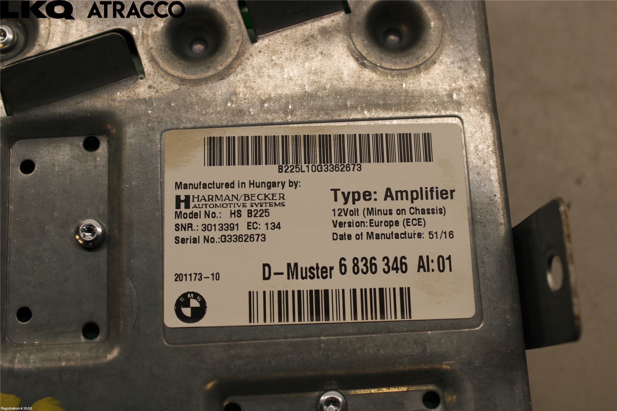 BMW i3 I01 13-22 Stereo Forsterker