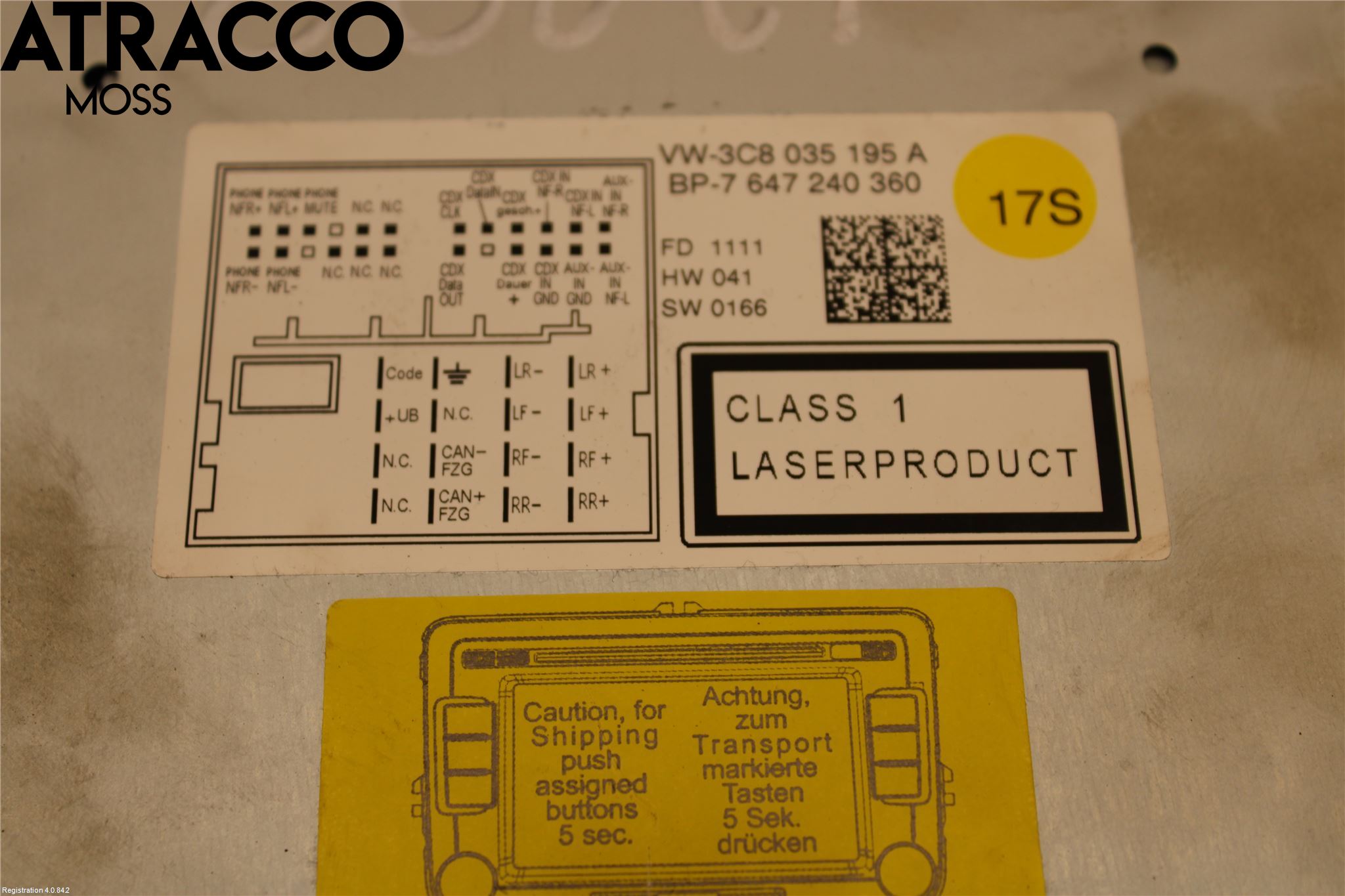 Volkswagen VW PASSAT 11-14 Stereo Radio