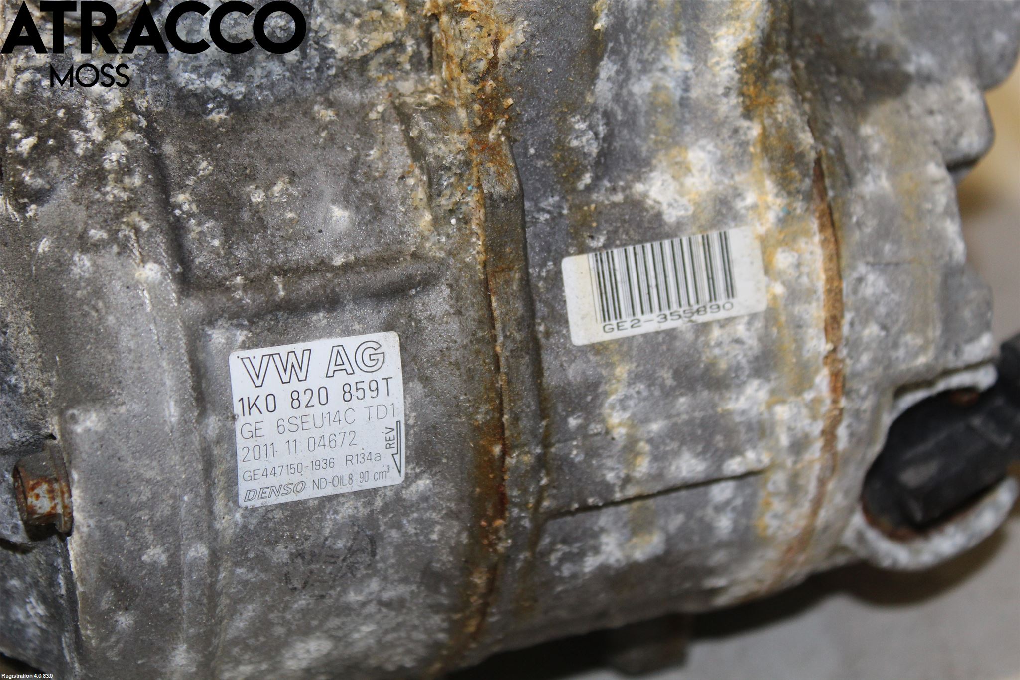 Volkswagen VW GOLF VI 09-13 Varme Ac Kompressor