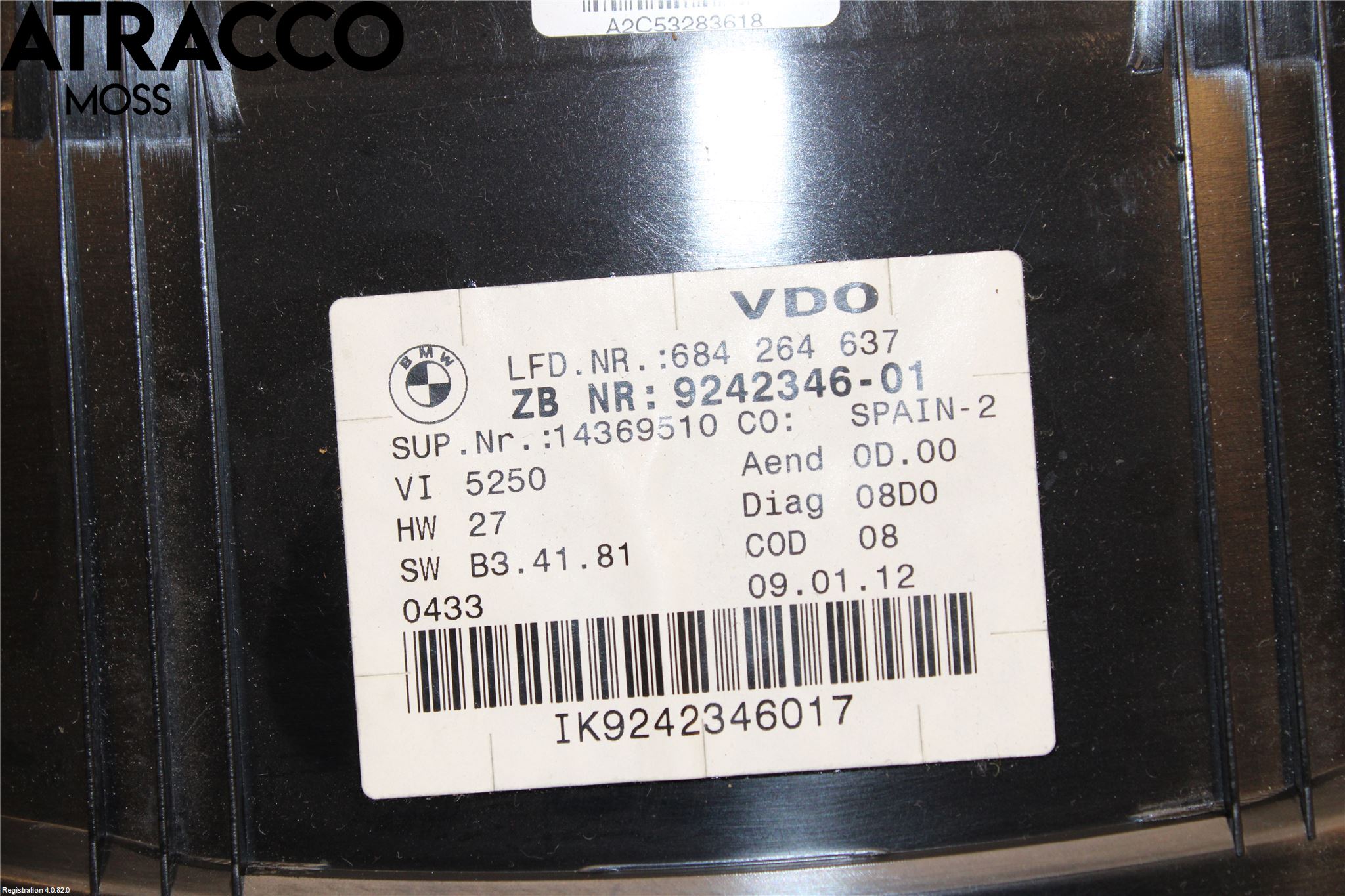 BMW 3 E90/91 SED/TOU 05-12 Instr Kombinert