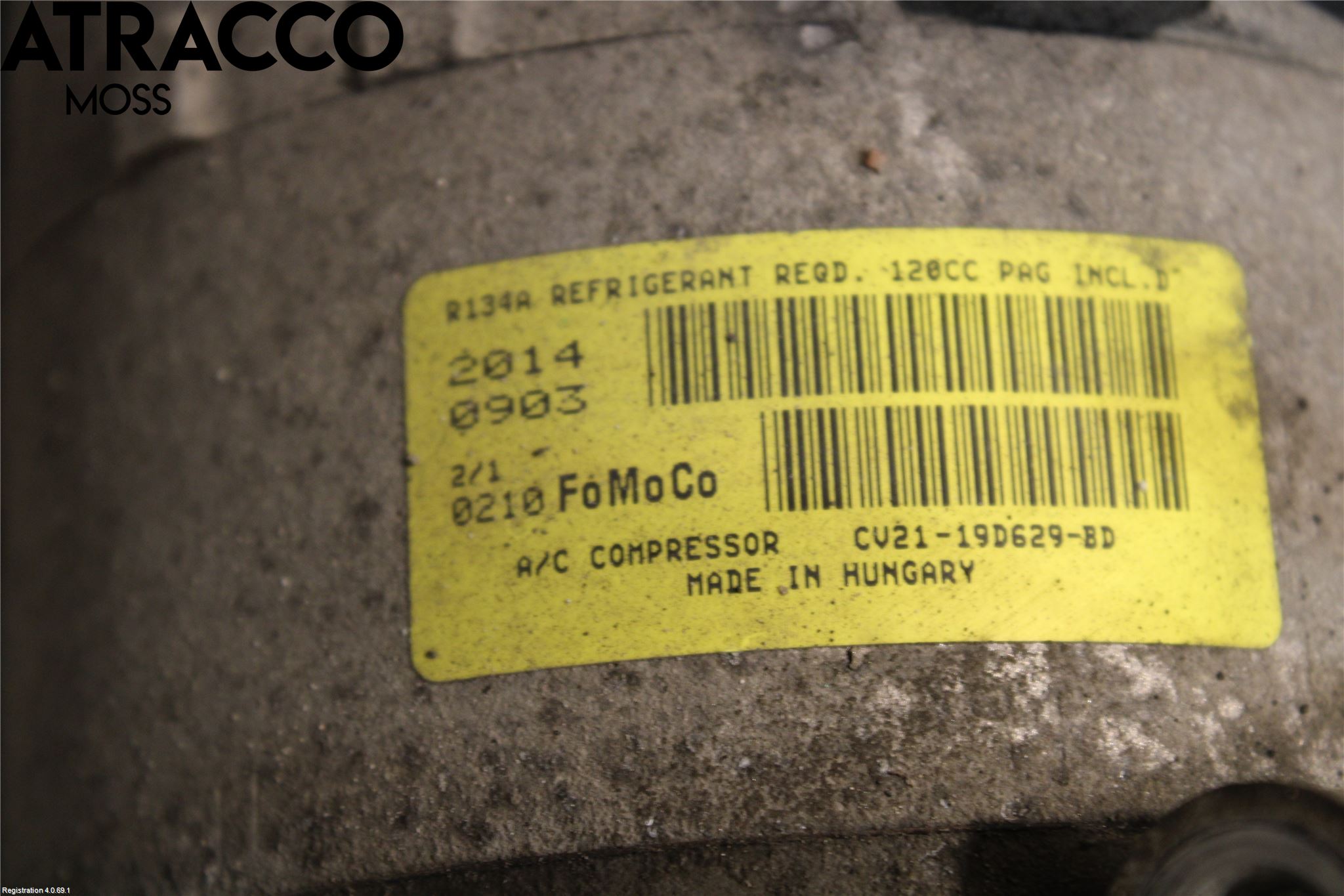 Ford FIESTA 13-17 Varme Ac Kompressor