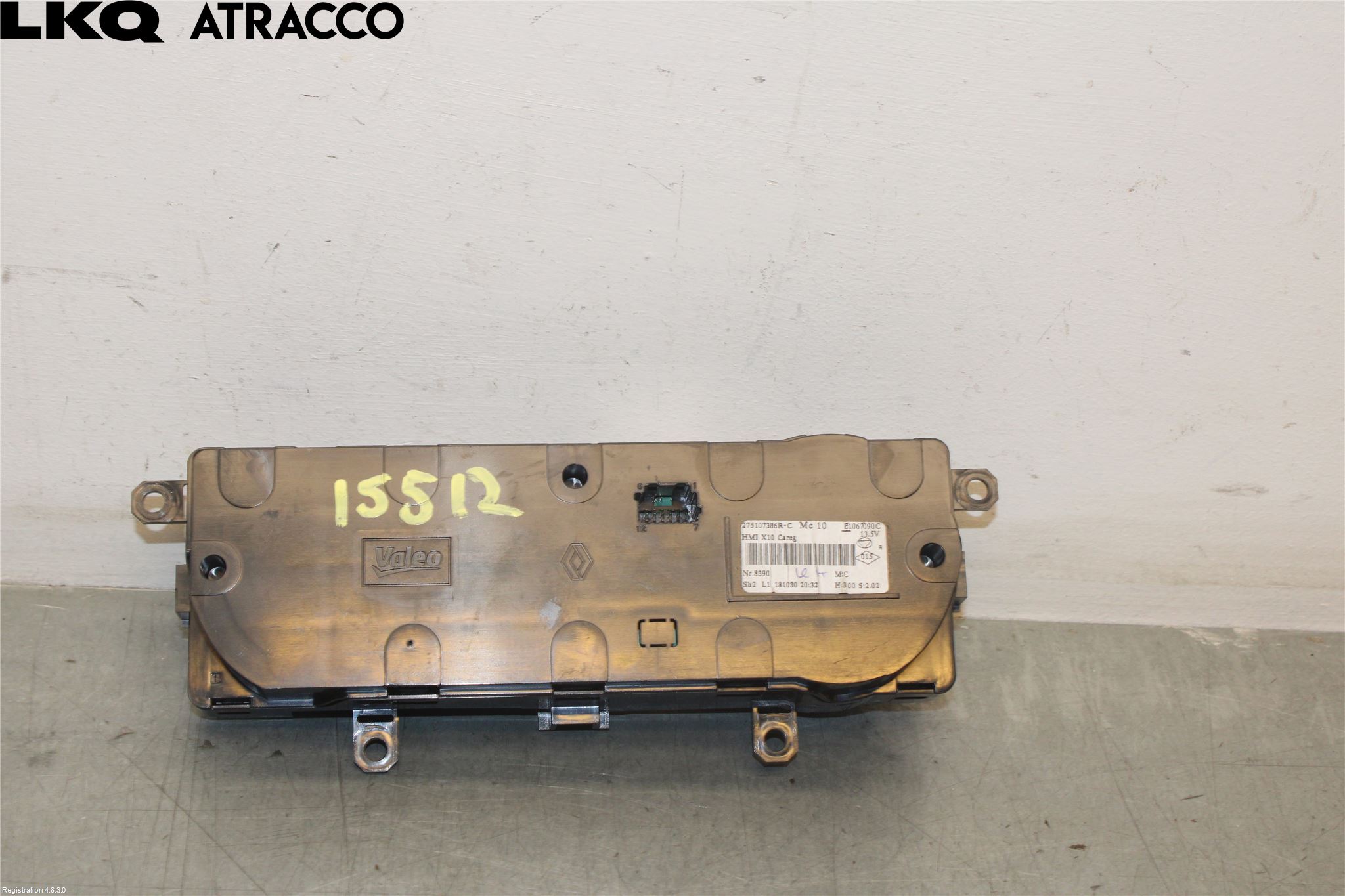 Renault ZOE/E-TECH 13- Varme Ac Betjening-Display