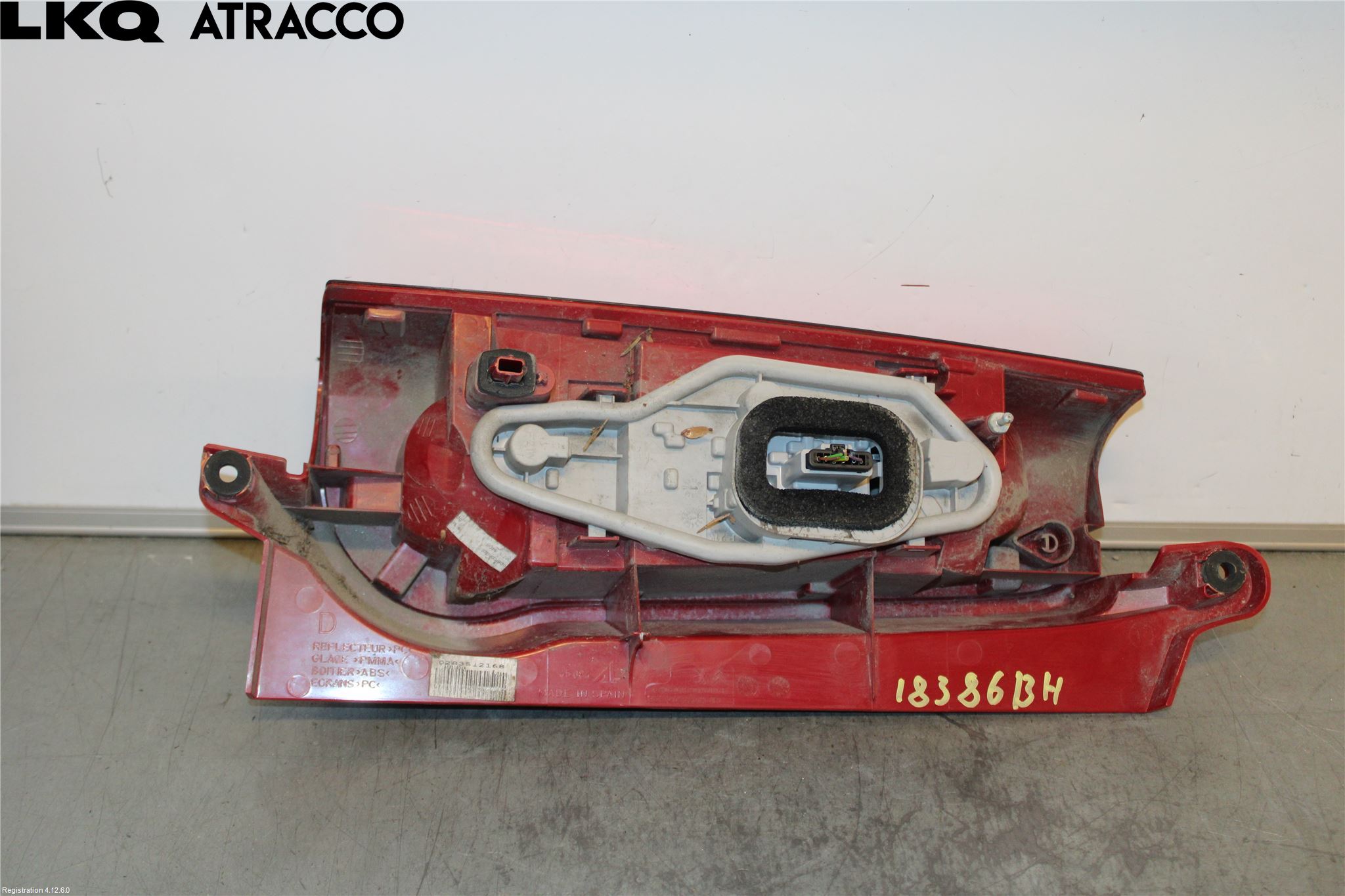 Peugeot PARTNER 08-15 Baklykt Høyre