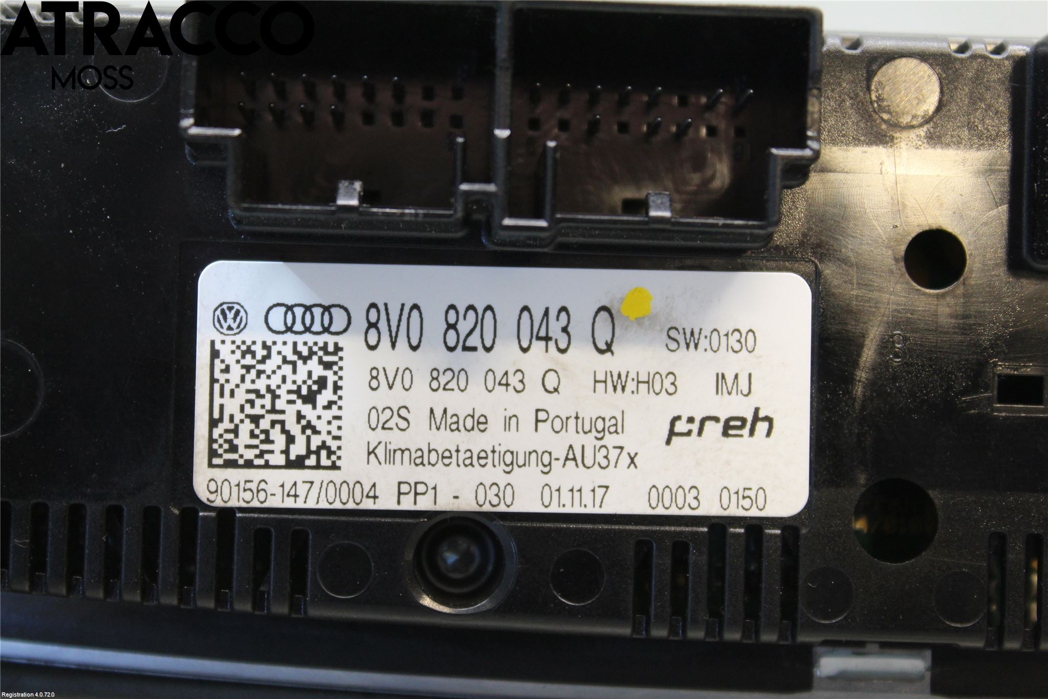 Audi A3/S3 8V 13-20 Varme Ac Betjening-Display