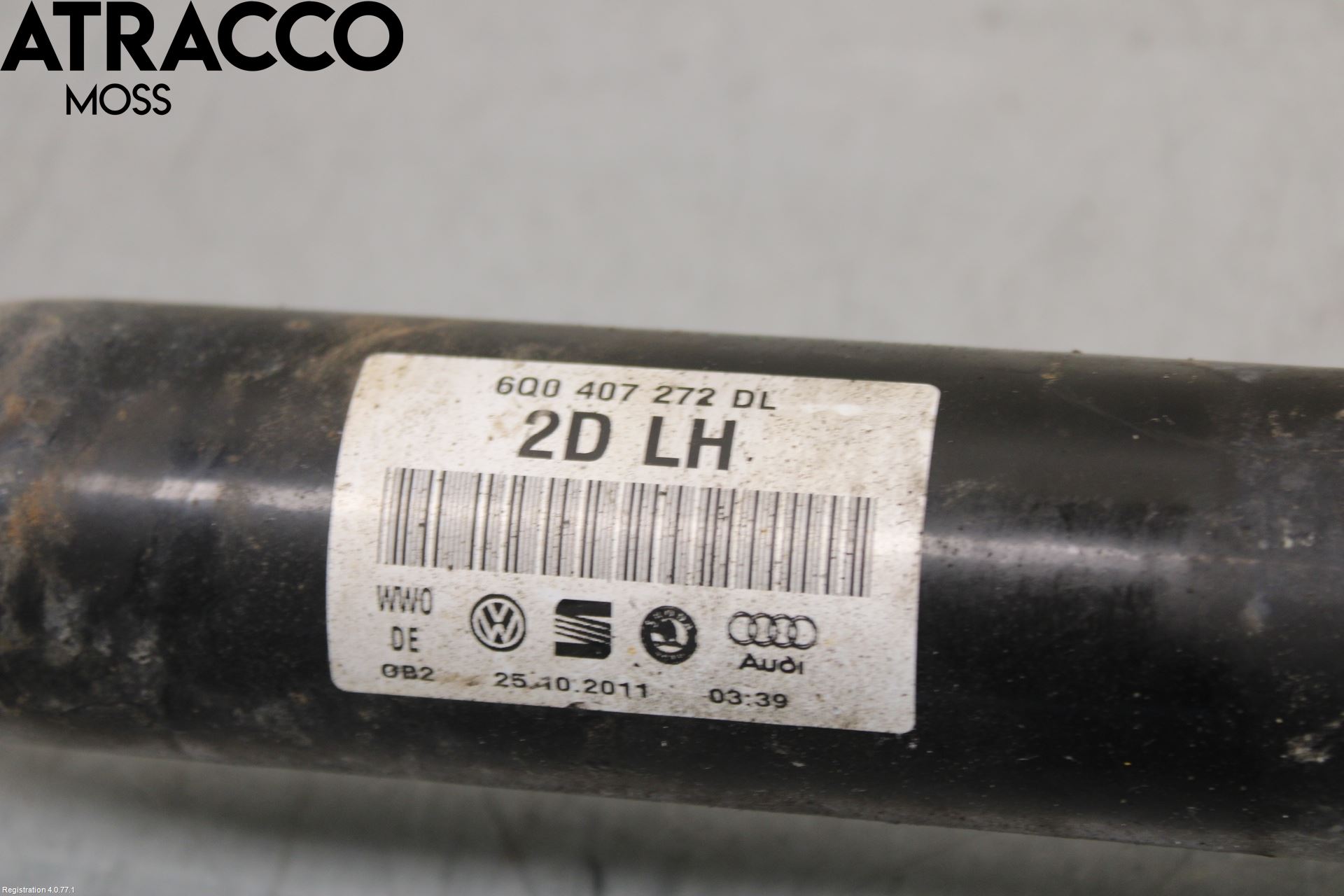 Skoda FABIA 07-14 Drivaksel Foran Kompl Høyre