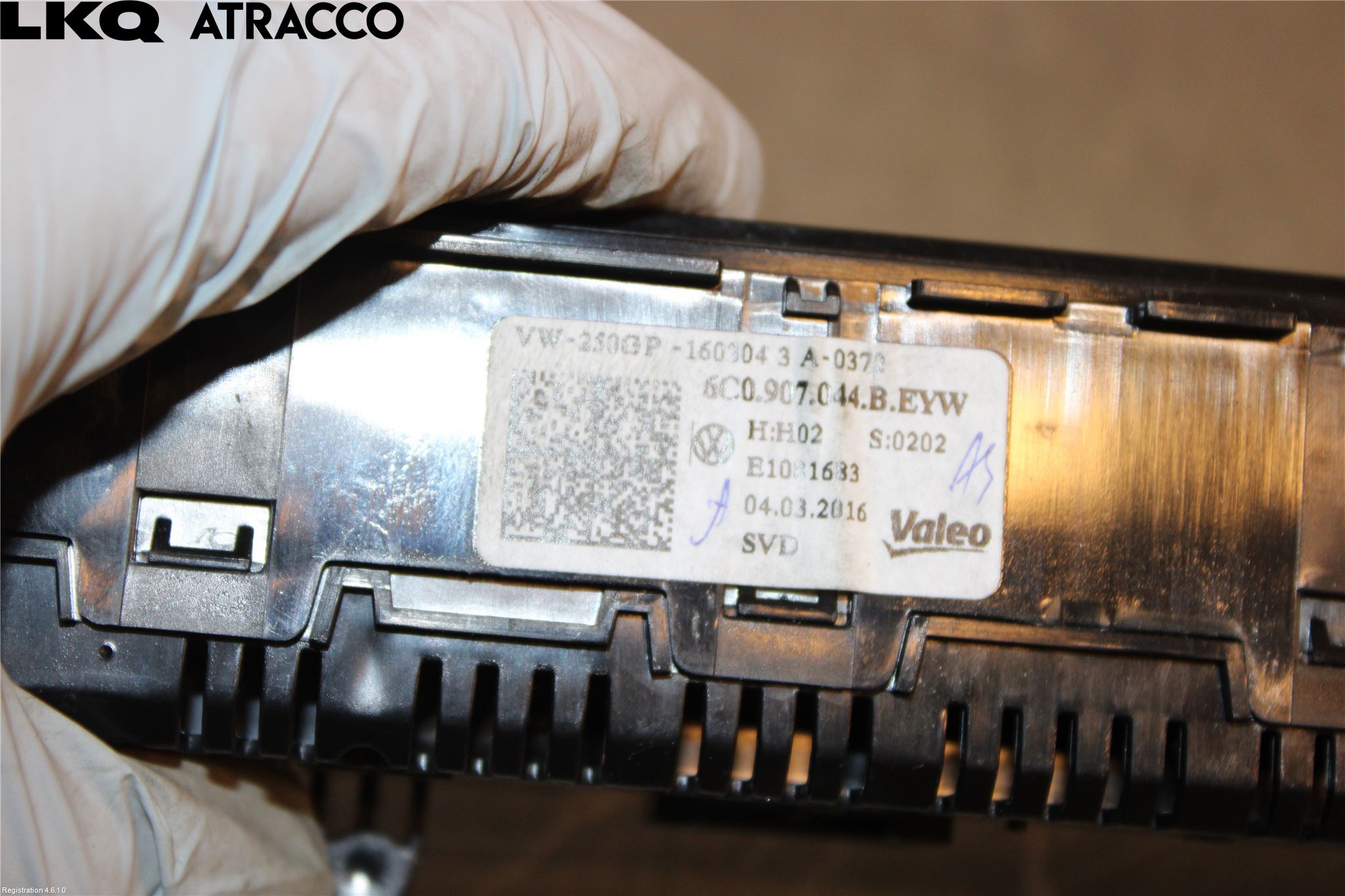 Volkswagen VW POLO 10-17 Varme Ac Betjening-Display