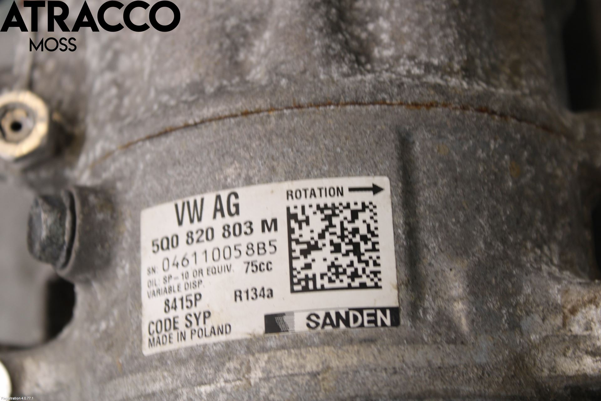 Volkswagen VW CADDY 16-20 Varme Ac Kompressor