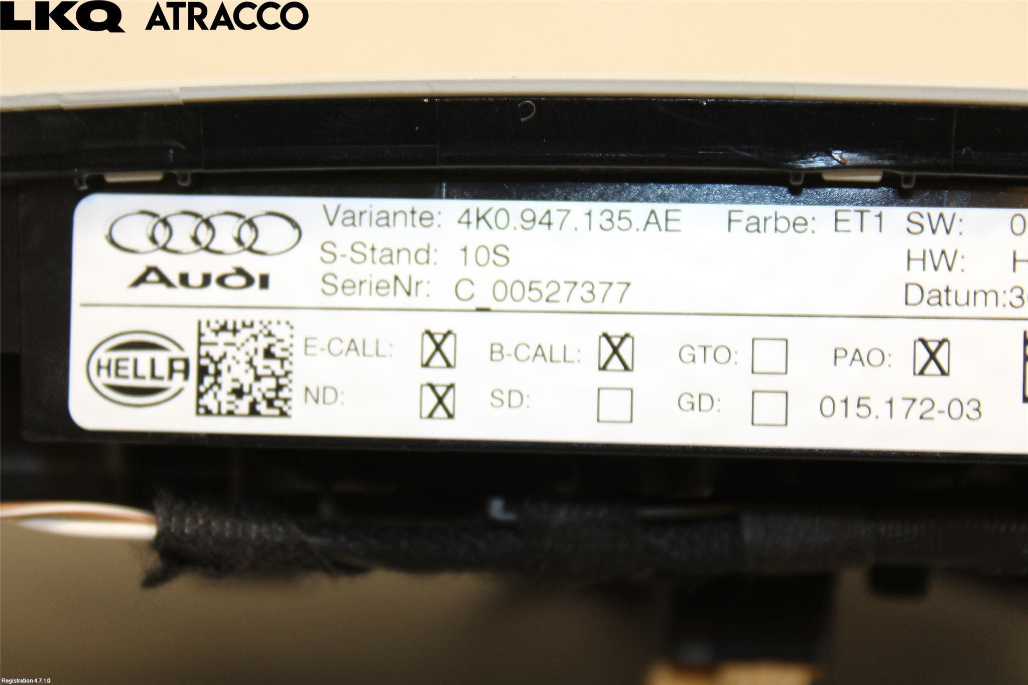 Audi E-TRON, S GE 19- Innr Taklys