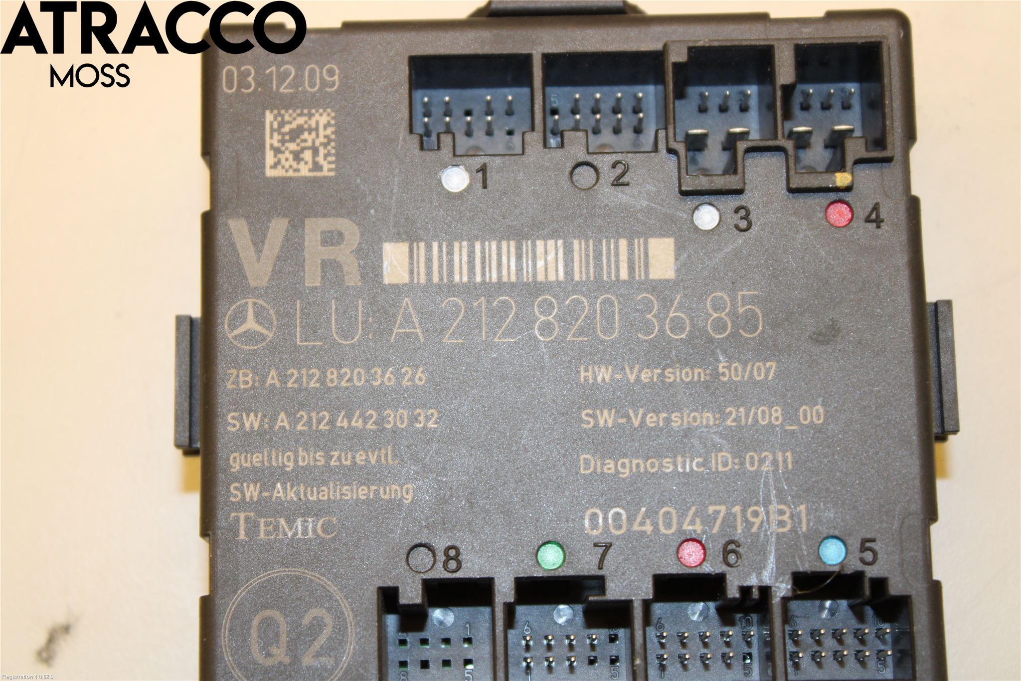 Mercedes-Benz MB GLK-KLASS (X204) 08-16 Styreenhet Dør