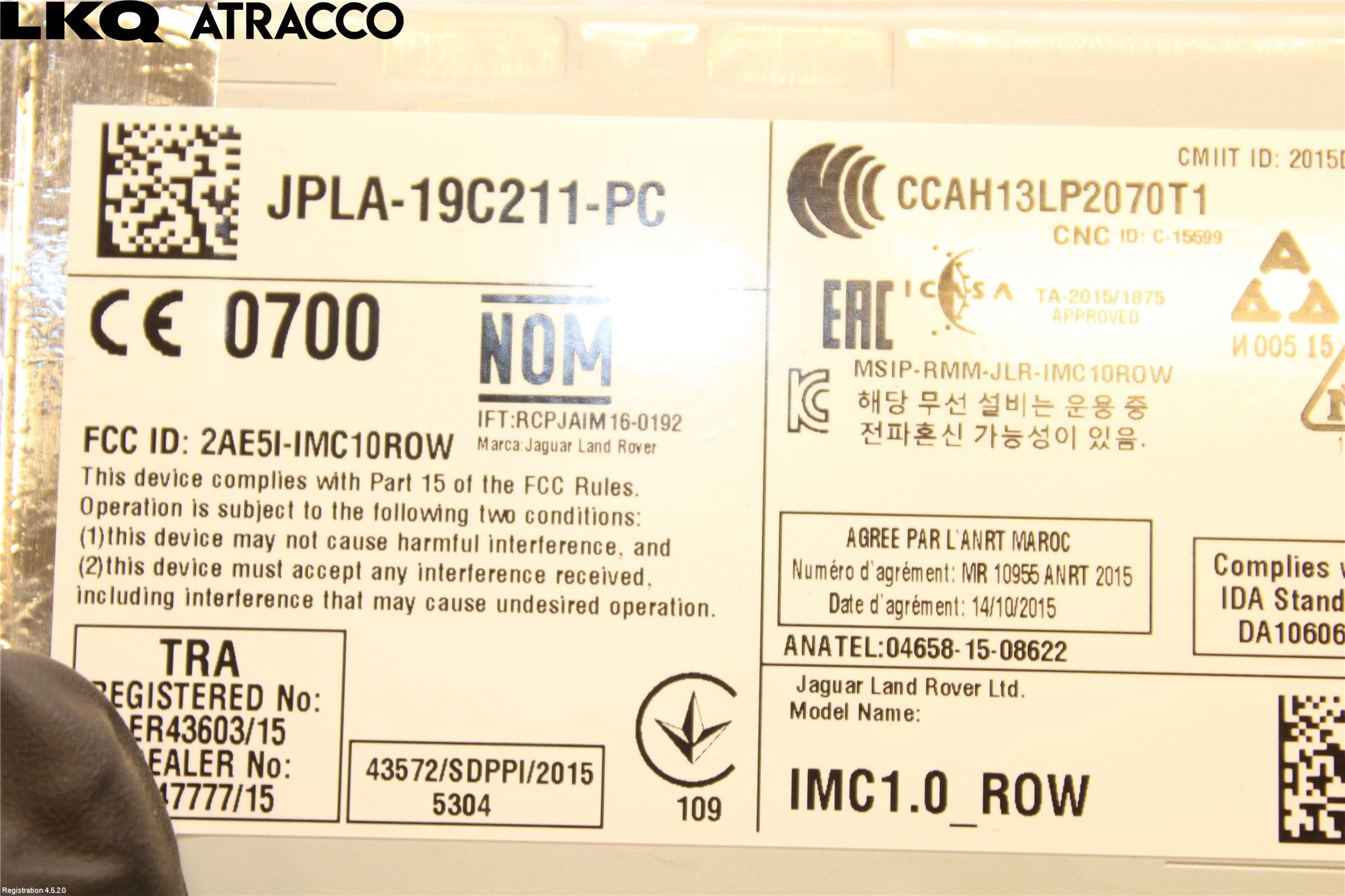 Jaguar I-PACE 18- Stereo Radio